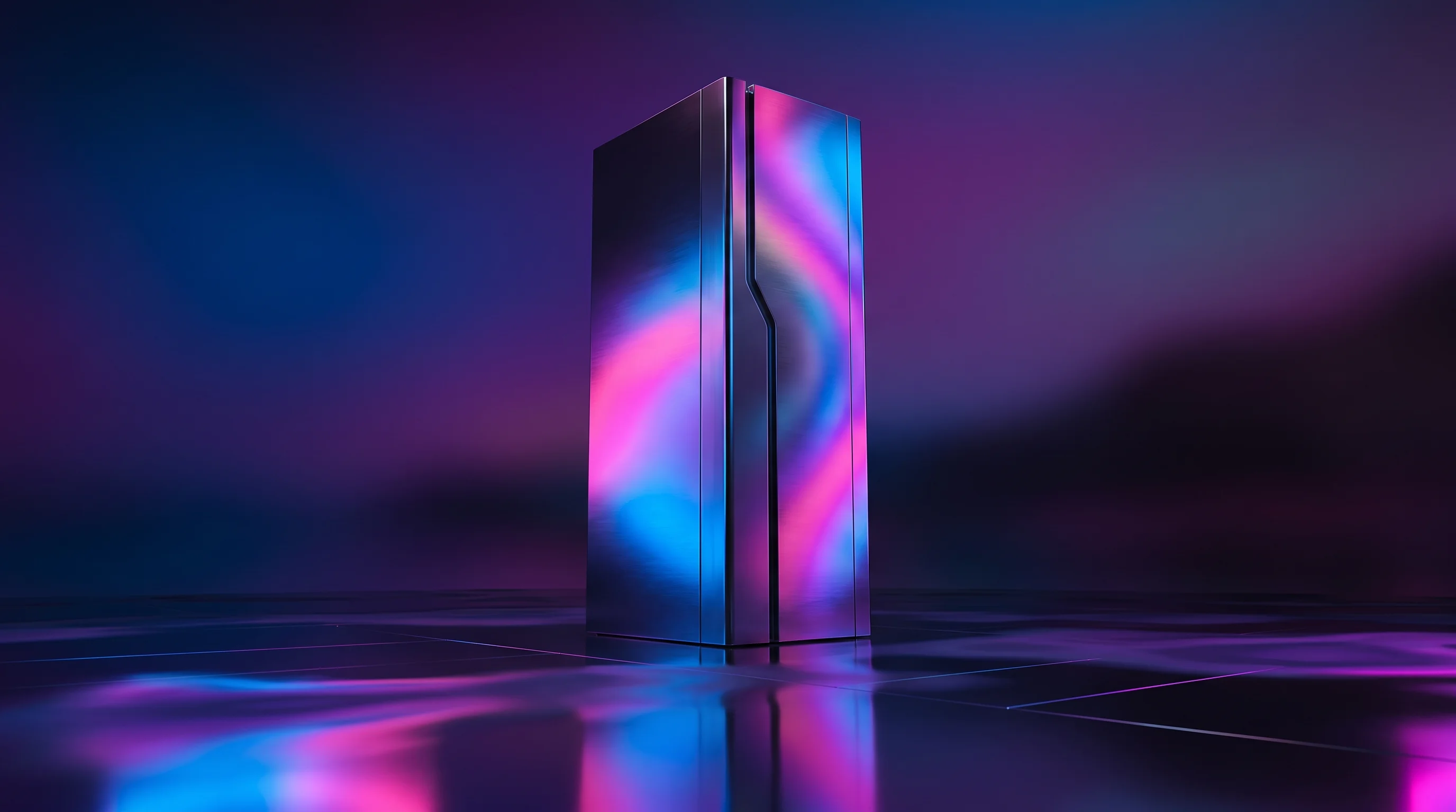Digital illustration for article section "Customers and Claims" in "Netris Raises $15M Series A from a16z for AI Network Automation" - A singular, towering, sleek metallic monolith representing advanced enterprise GPU architecture stan...