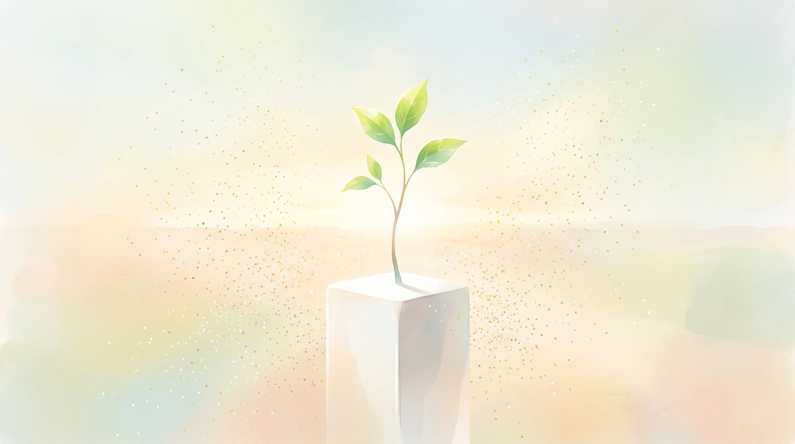 Digital illustration for article section "What Comes Next" in "Ex-Infosys CEO Vishal Sikka Raises $32M to Reinvent IT Services with AI" - A clean, minimalist conceptual image symbolizing seed-stage growth, future expansion, and team hirin...