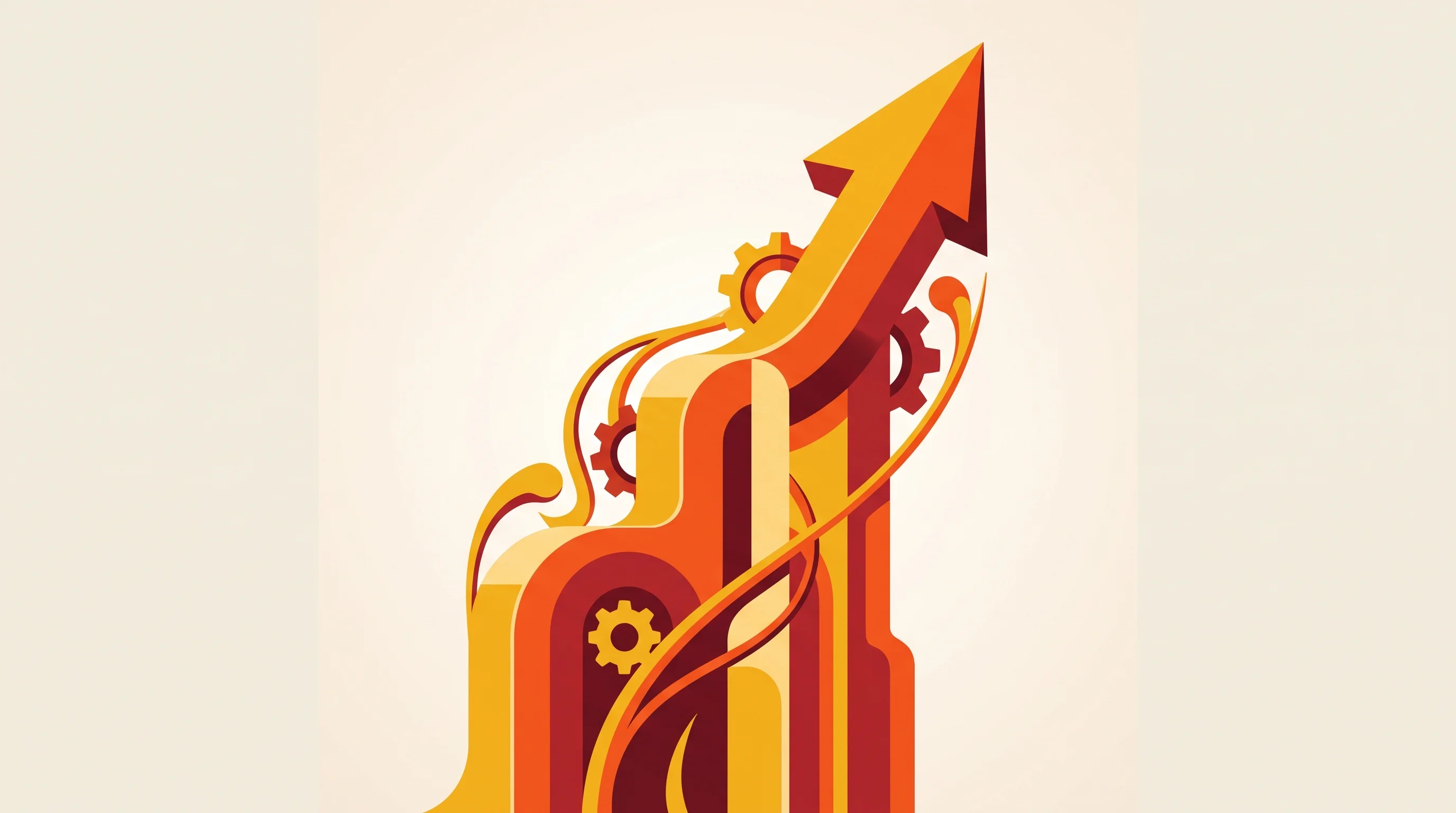 Digital illustration for article section "Team and Ambition" in "Standout Launches AI Hiring Platform Where Agents Represent Both Sides" - A conceptual, minimalist illustration representing team ambition and rapid platform scaling, featuri...
