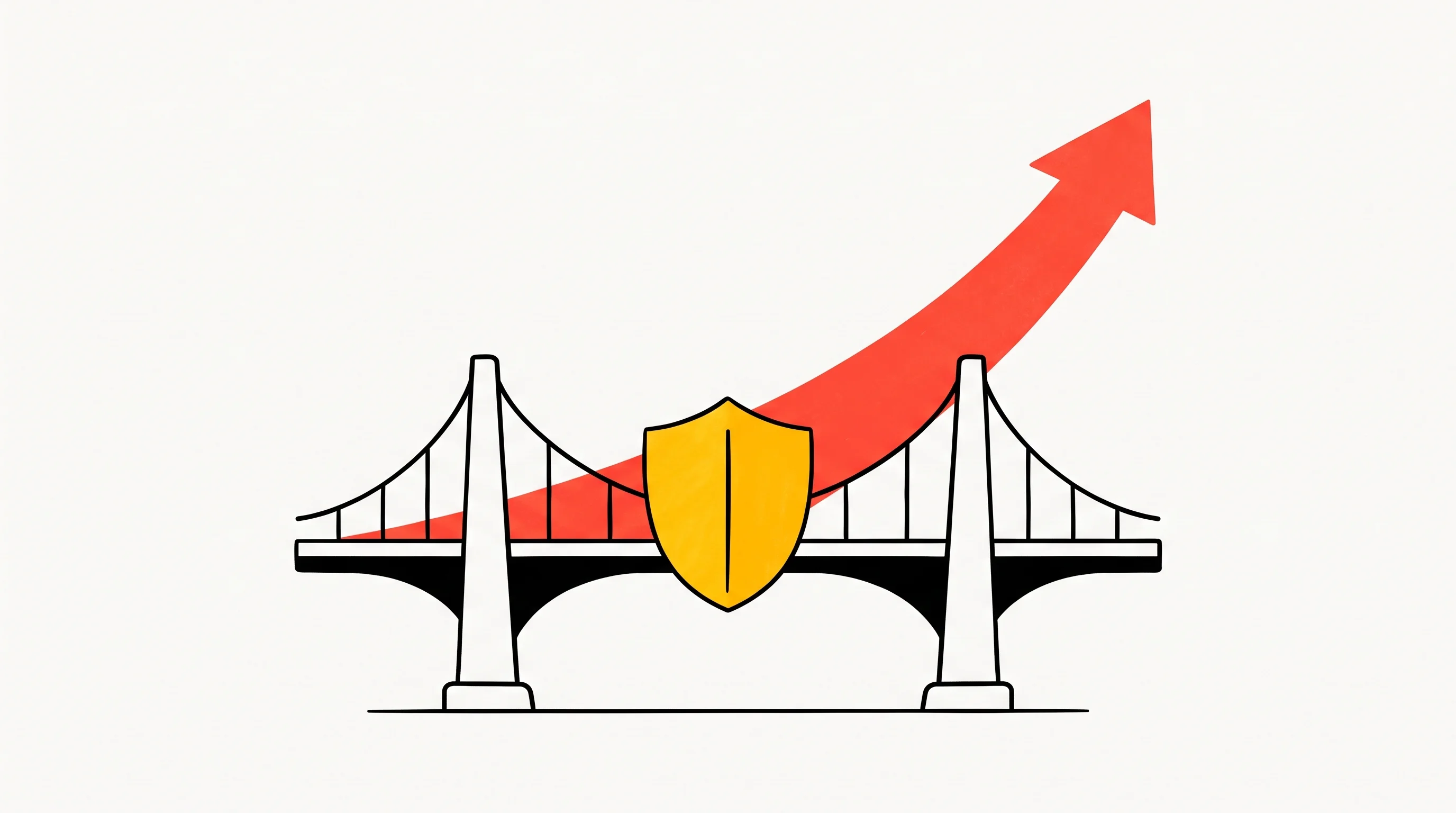Digital illustration for article section "The Pedigree and the Pitch" in "Baz Raises Seed to $17M, Launches AI Planner to Review Code Before It's Written" - A conceptual, minimalist illustration representing a strong entrepreneurial pedigree and pre-emptive...