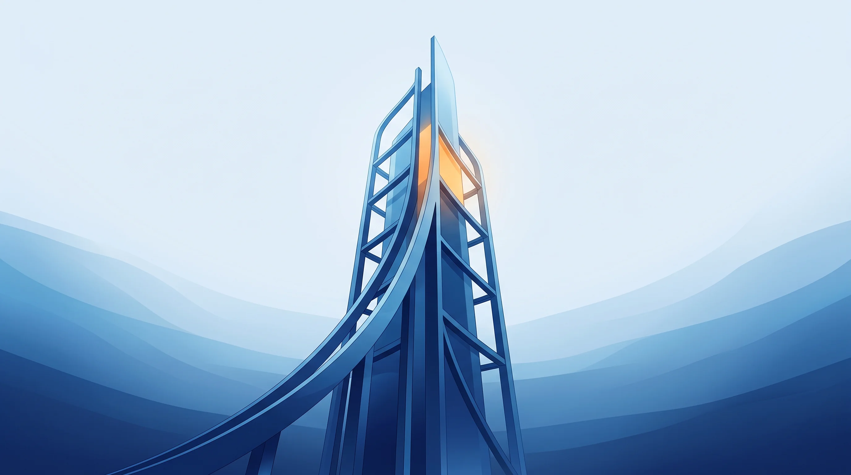 Digital illustration for article section "Content Section 2" in "1001 AI Raises $30M Led by Lux for Sovereign AI in Critical Industries" - A clean, minimalist conceptual representation of growth-stage capital and critical infrastructure, f...