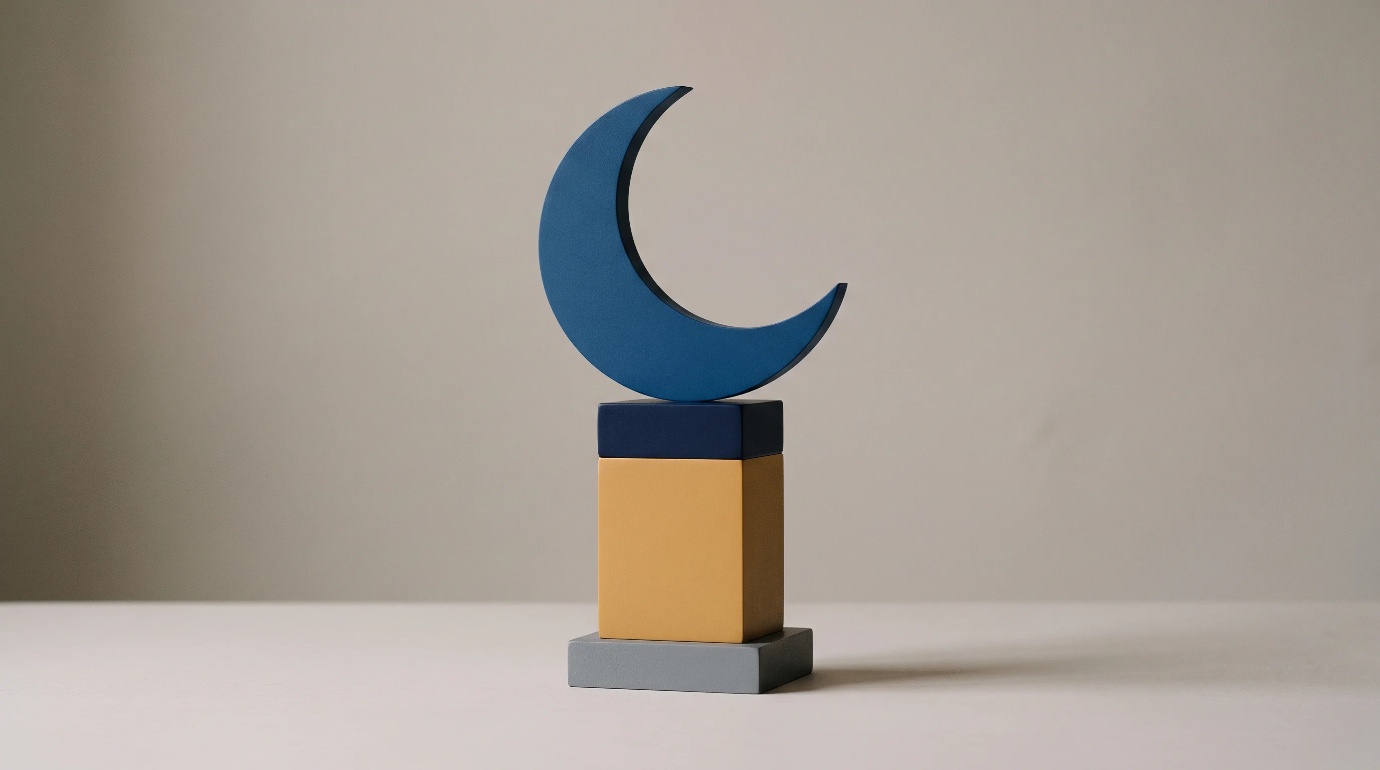 Digital illustration for article section "Content Section 3" in "Ognomy Sleep Raises $20M Series A for Virtual Sleep Apnea Care" - A sleek, modern award representing a prestigious "SleepTech" accolade, featuring a stylized, abstrac...