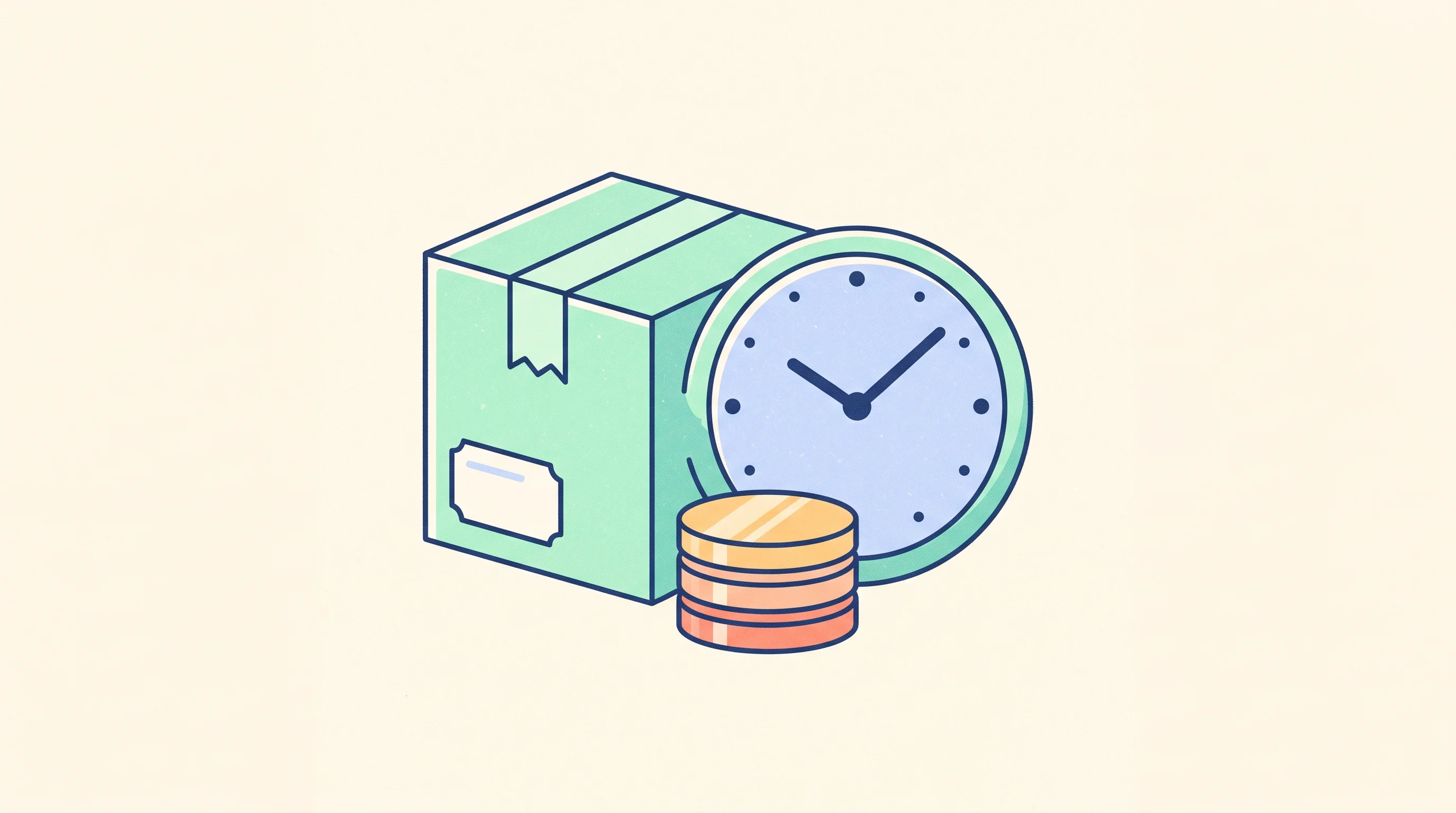 Digital illustration for article section "Does It Actually Work?" in "Compri Raises €3.2M to Build AI Workforce for Procurement Teams" - A clean, minimalist flat vector illustration representing tangible business outcomes and efficiency,...