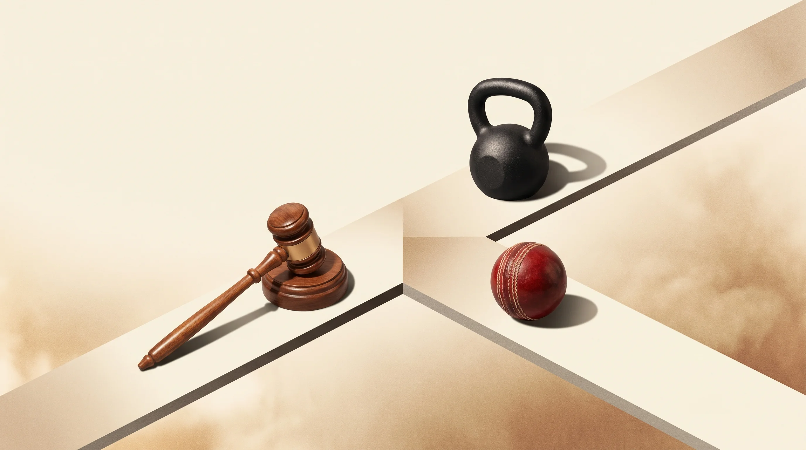 Digital illustration for article section "Three Founders, Three Very Different Paths" in "The Func. Lab Raises $1.5M From Godrej, Piramal to Scale Clean Nutrition" - A clean, minimalist surreal digital collage representing three distinct career paths converging into...