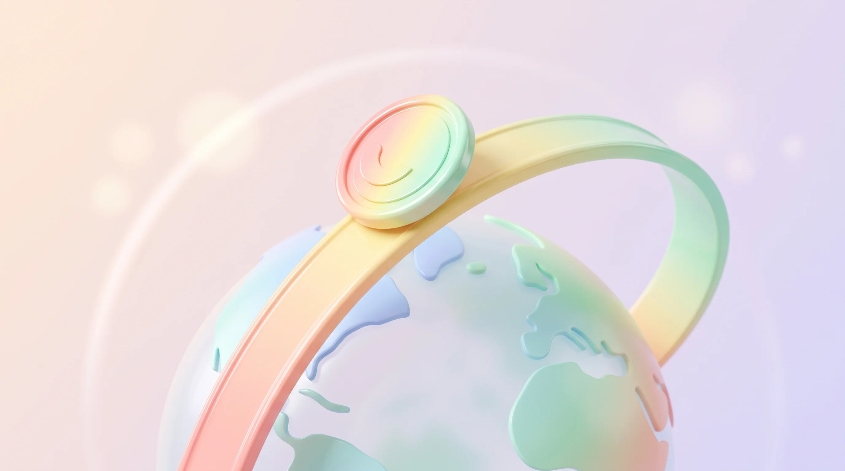 Digital illustration for article section "The Stablecoin Moment" in "OneDosh Lands $4M Pre-Seed to Scale Stablecoin Payment Platform" - A minimalist, conceptual 3D illustration representing cross-border stablecoin payments, featuring a ...