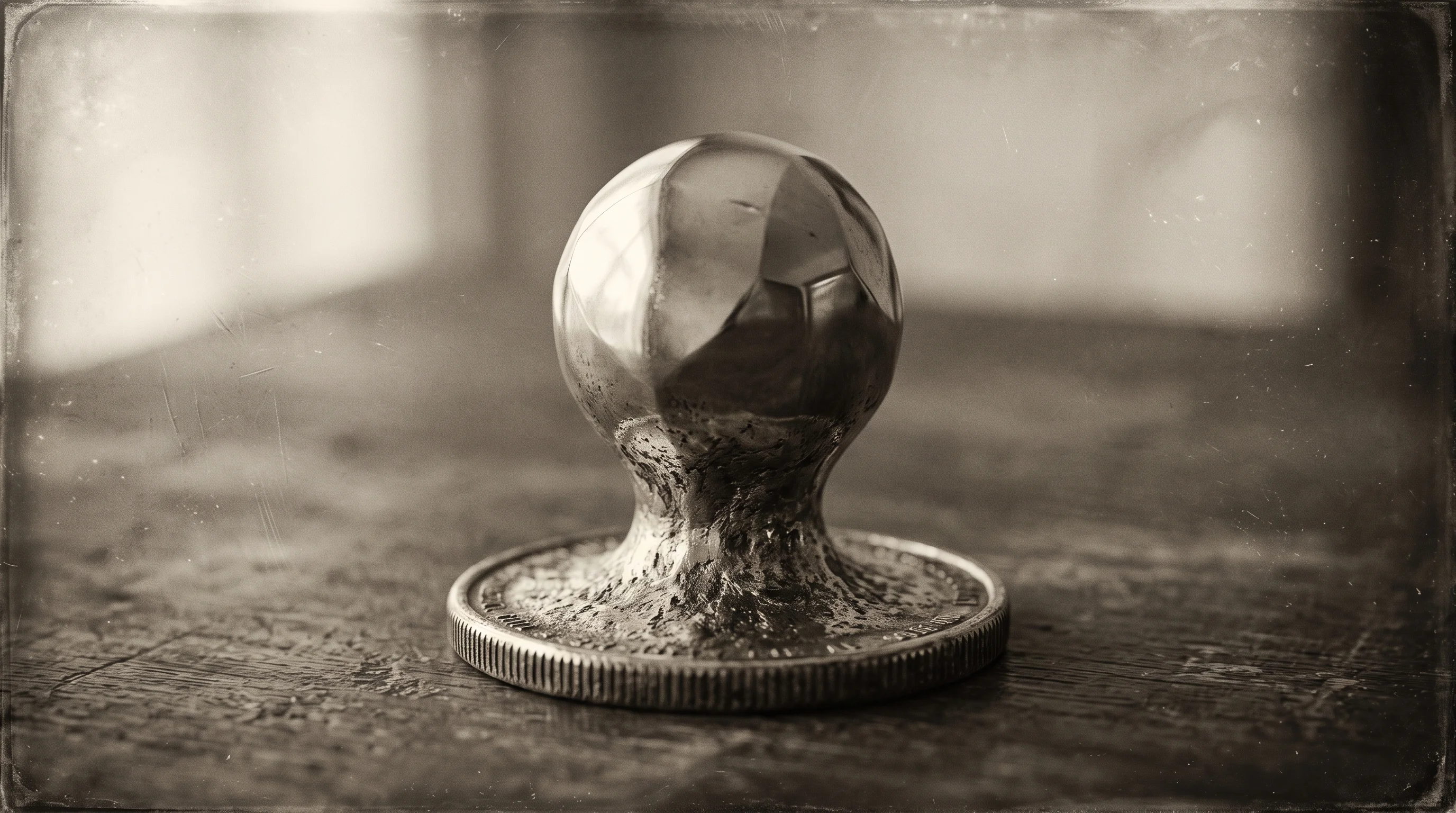 Digital illustration for article section "Crypto Roots, AI Ambitions" in "Venice AI Hits $1B Valuation with $65M Round for Private AI" - A minimal, conceptual image symbolizing the evolution from cryptocurrency roots to artificial intell...