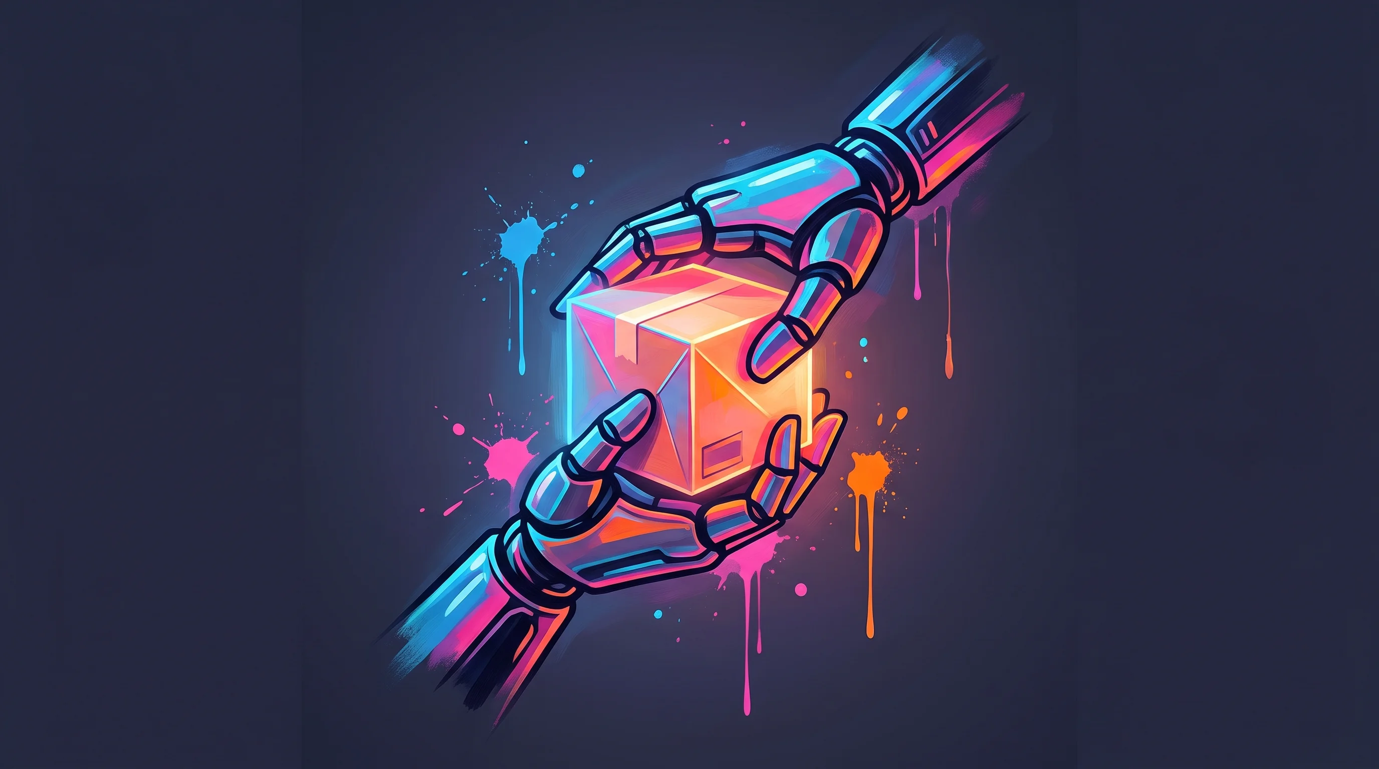 Digital illustration for article section "Enterprises as Data Vendors, Maybe" in "Cepta's Praxis Turns Companies Into Data Vendors for Physical AI" - A conceptual and modern visual representation of enterprises licensing physical workflows to robotic...
