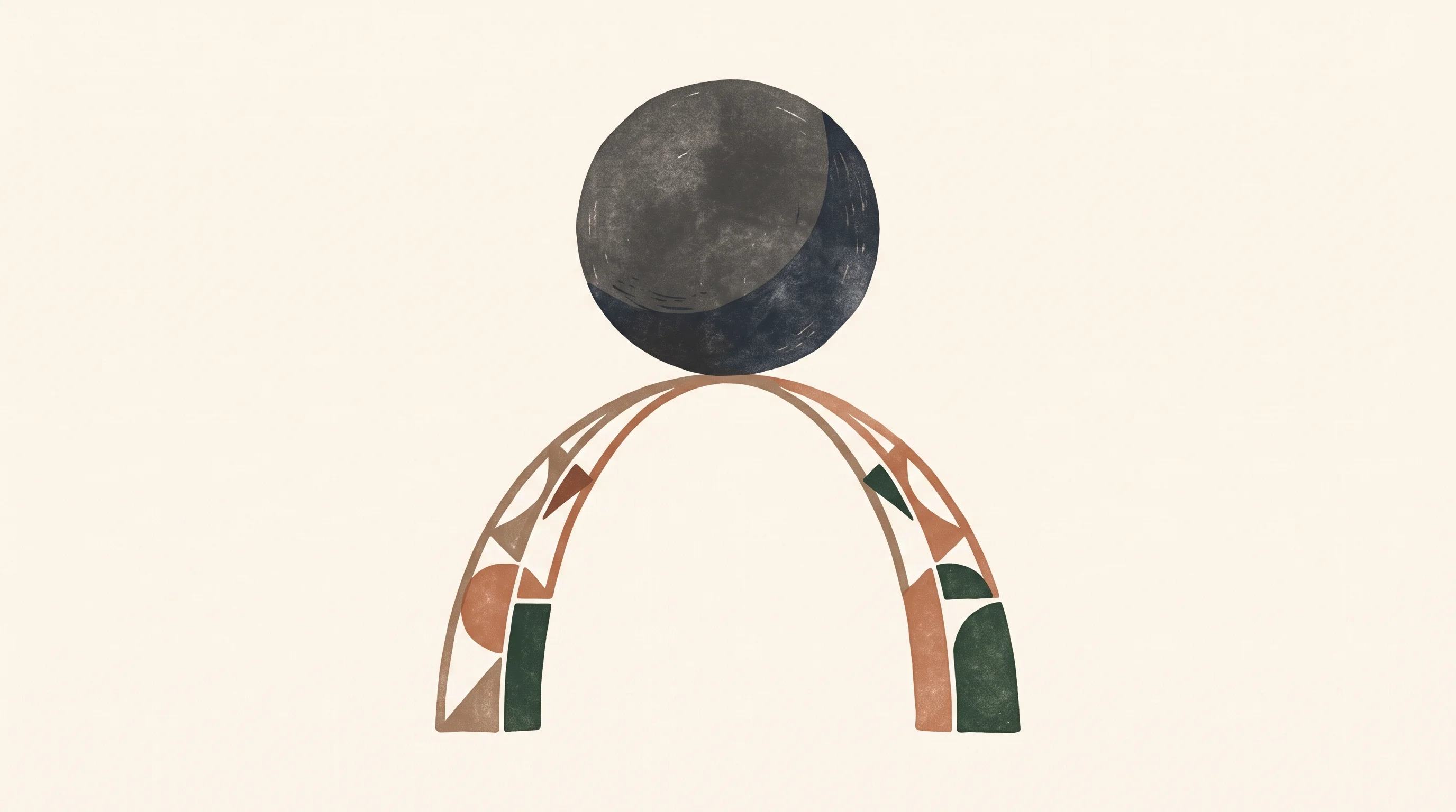 Digital illustration for article section "Architecture Over Scale" in "Wakeline Raises €2.1M for Bio-Inspired AI That Learns in Real-Time" - A minimalist, conceptual hand-drawn illustration representing the concept of architecture prioritizi...