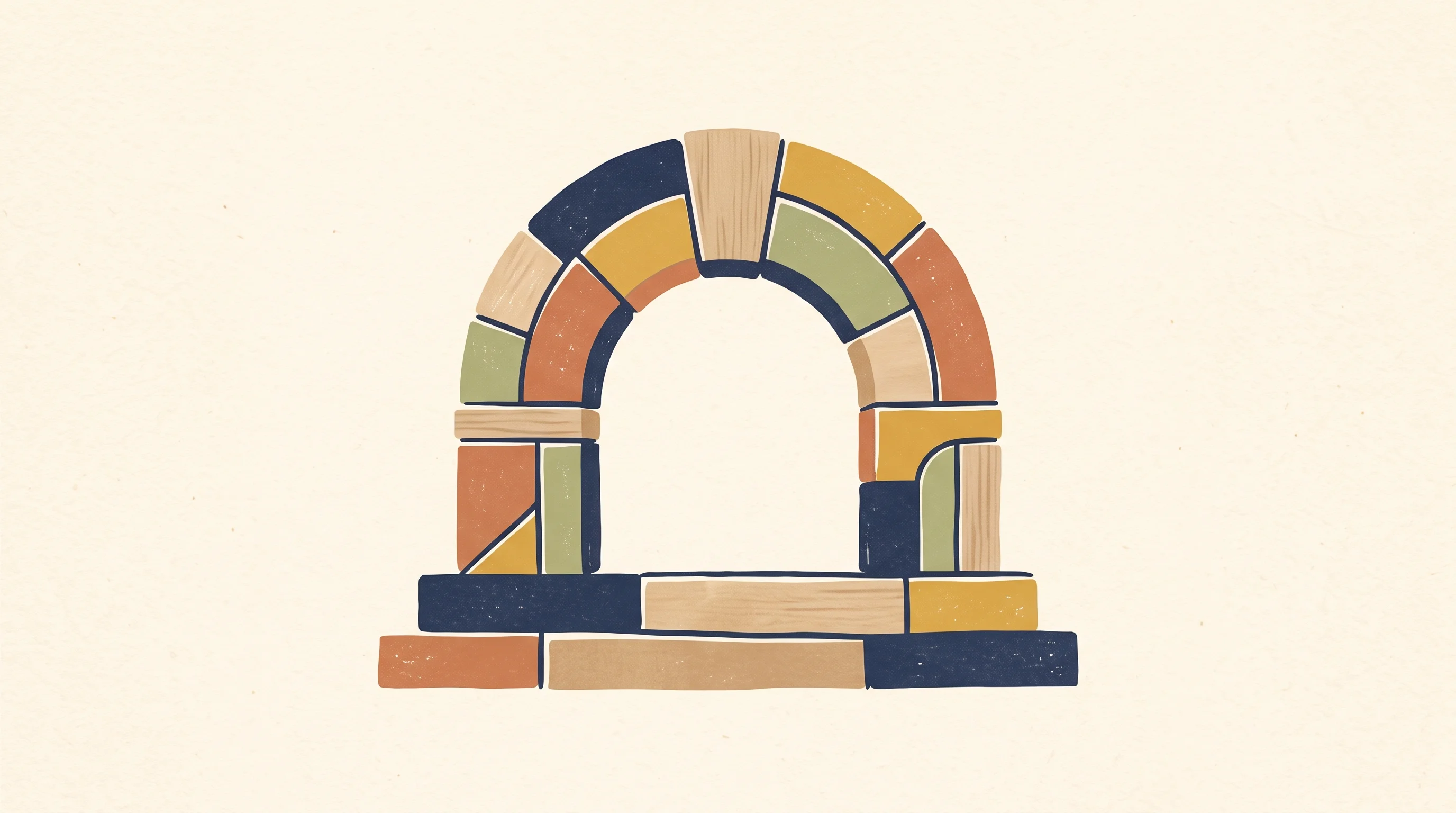 Digital illustration for article section "Building the Backend" in "Nebex Raises $30M from GV to Build Space Economy Exchange" - A minimalist, conceptual illustration representing the building of a robust financial backend and st...