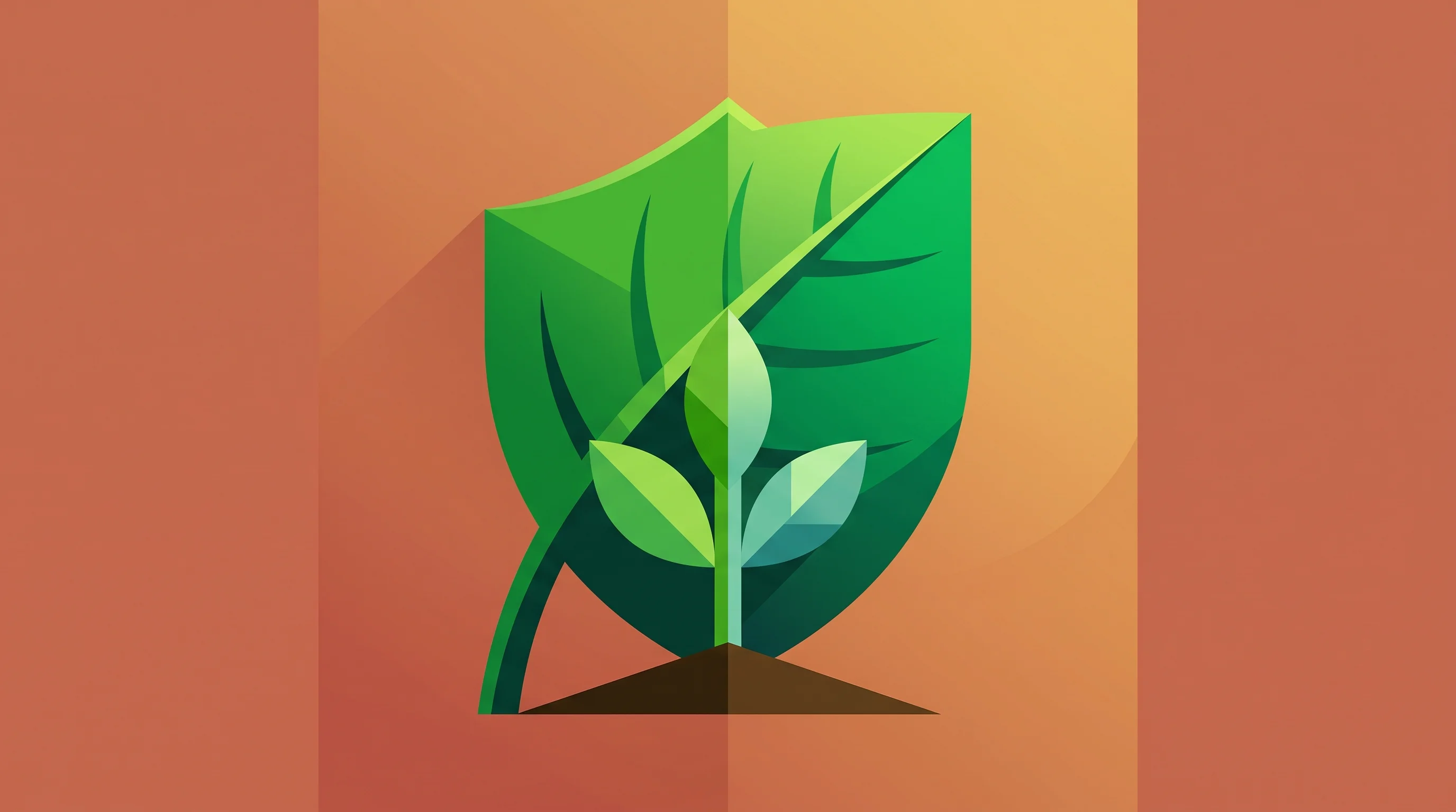 Digital illustration for article section "The Biopesticides Market Finds Its Footing" in "How Molagri's Molecular Targeting Could Save Bees While Killing Pests" - A bold geometric minimalist illustration representing the booming biopesticides market, featuring a ...