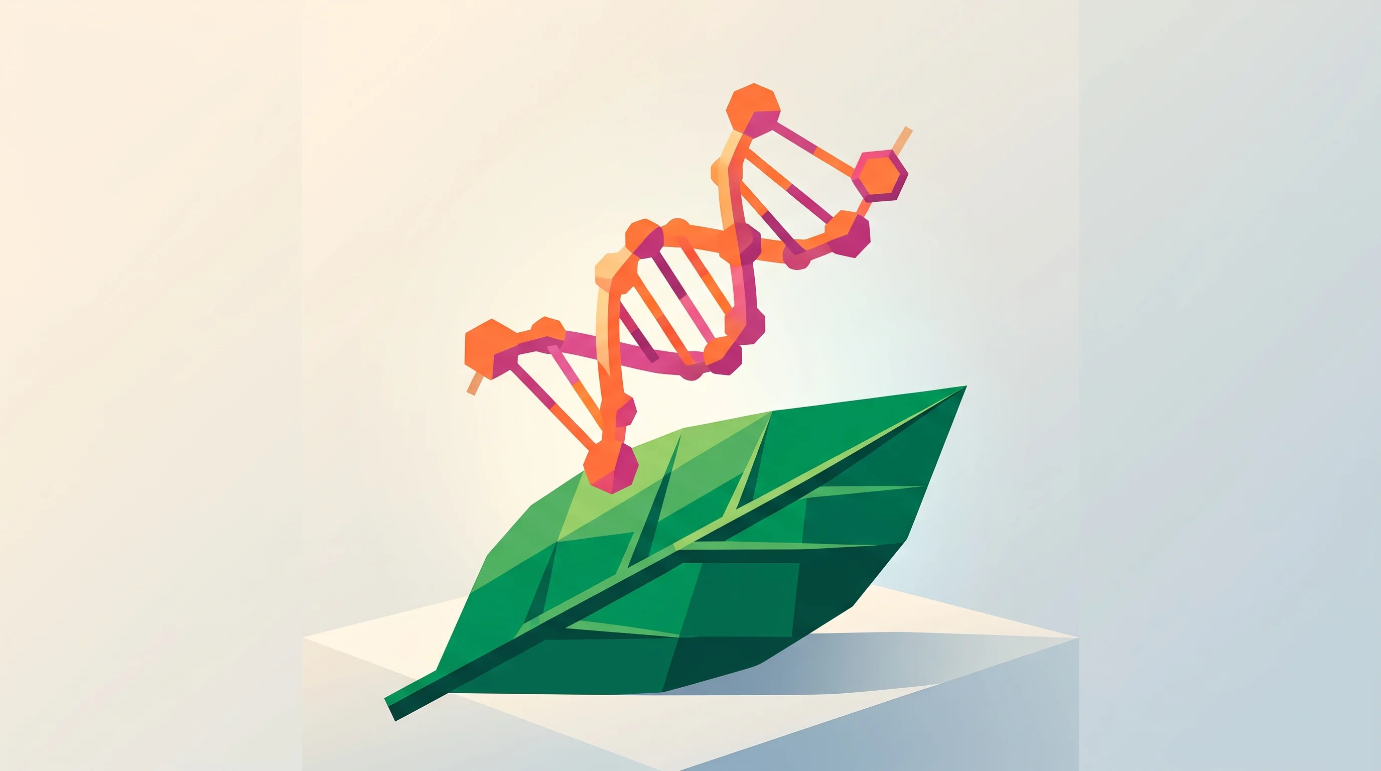 Digital illustration for article section "Beyond Microbes: The Molecular Turn" in "How Molagri's Molecular Targeting Could Save Bees While Killing Pests" - A conceptual and minimalist representation of molecular biopesticides, featuring a single, elegant m...