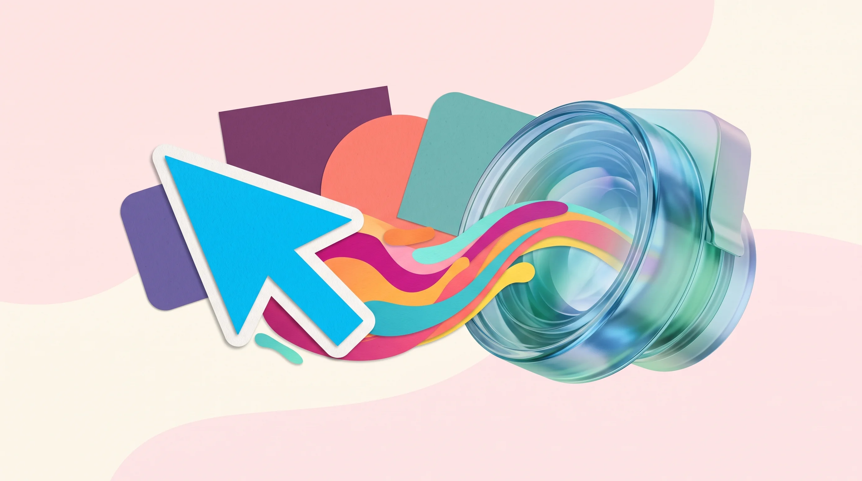 Digital illustration for article section "Crowded, But Not Settled" in "YC-Backed Markov Studios Tackles AI Agent Training Data Bottleneck" - A clean, minimal, and conceptual composition representing the competitive landscape of capturing hum...