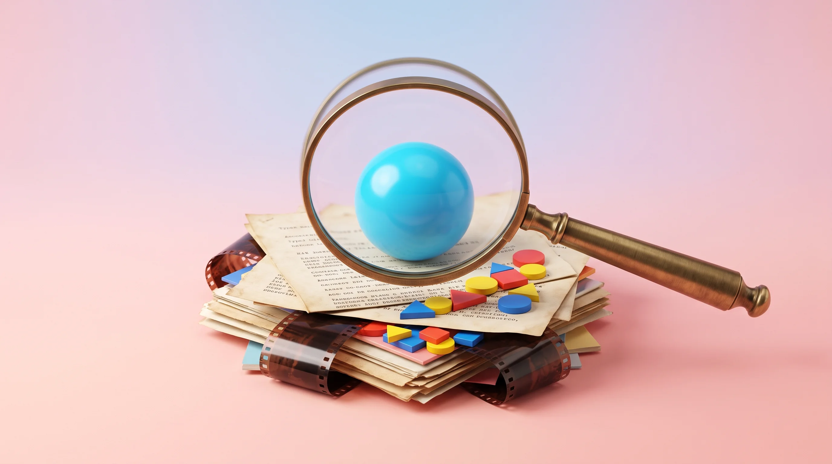Digital illustration for article section "The Quality Question" in "YC-Backed Markov Studios Tackles AI Agent Training Data Bottleneck" - A clean, minimal, and conceptual composition representing the search for high-quality data among exh...