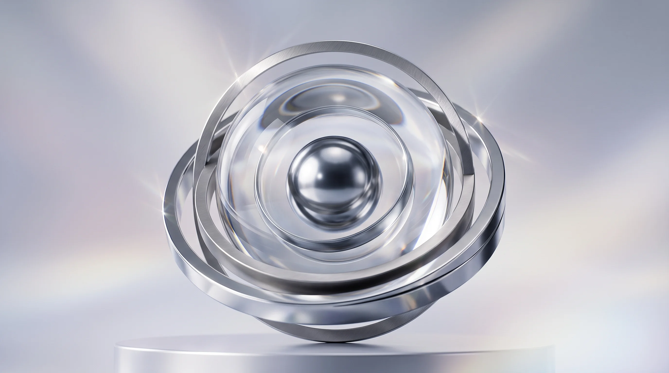 Digital illustration for article section "Layers Upon Layers" in "Theo Becomes First Crypto Platform to Integrate Fidelity's $20M Fund" - A minimalist, highly secure conceptual sculpture representing layered access and institutional custo...