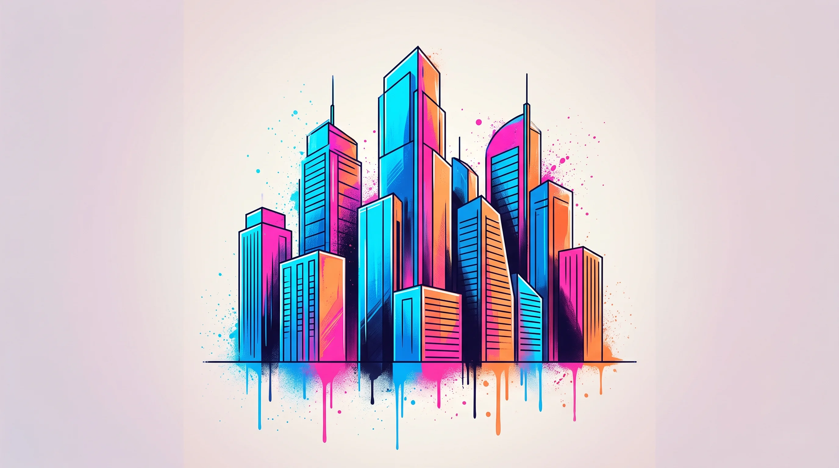 Digital illustration for article section "Early Client Traction, Embedded Finance Plays" in "Rentify Raises $2M Seed to Launch Arabic-First AI for GCC Rentals" - A conceptual, modern architectural visualization representing enterprise real estate growth and prop...