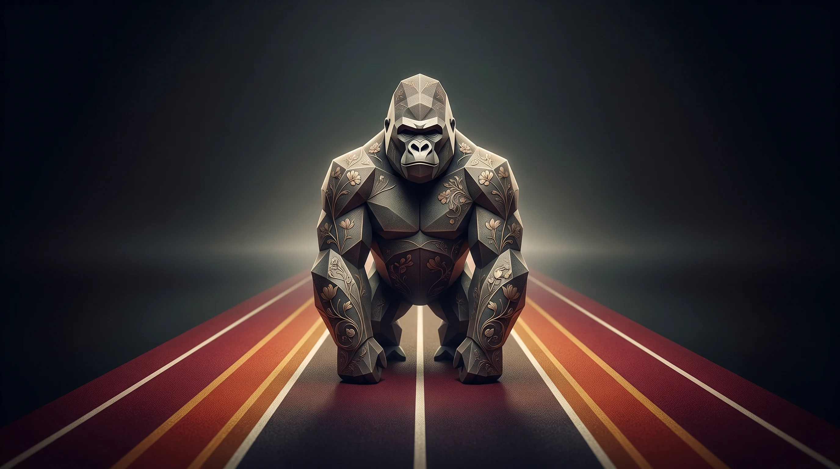 Digital illustration for article section "A Crowded Lane" in "PlayBlue Raises $2.7M to Build India's Omnichannel Sports Retail Chain" - A conceptual and minimalist representation of a highly competitive sports retail landscape, featurin...