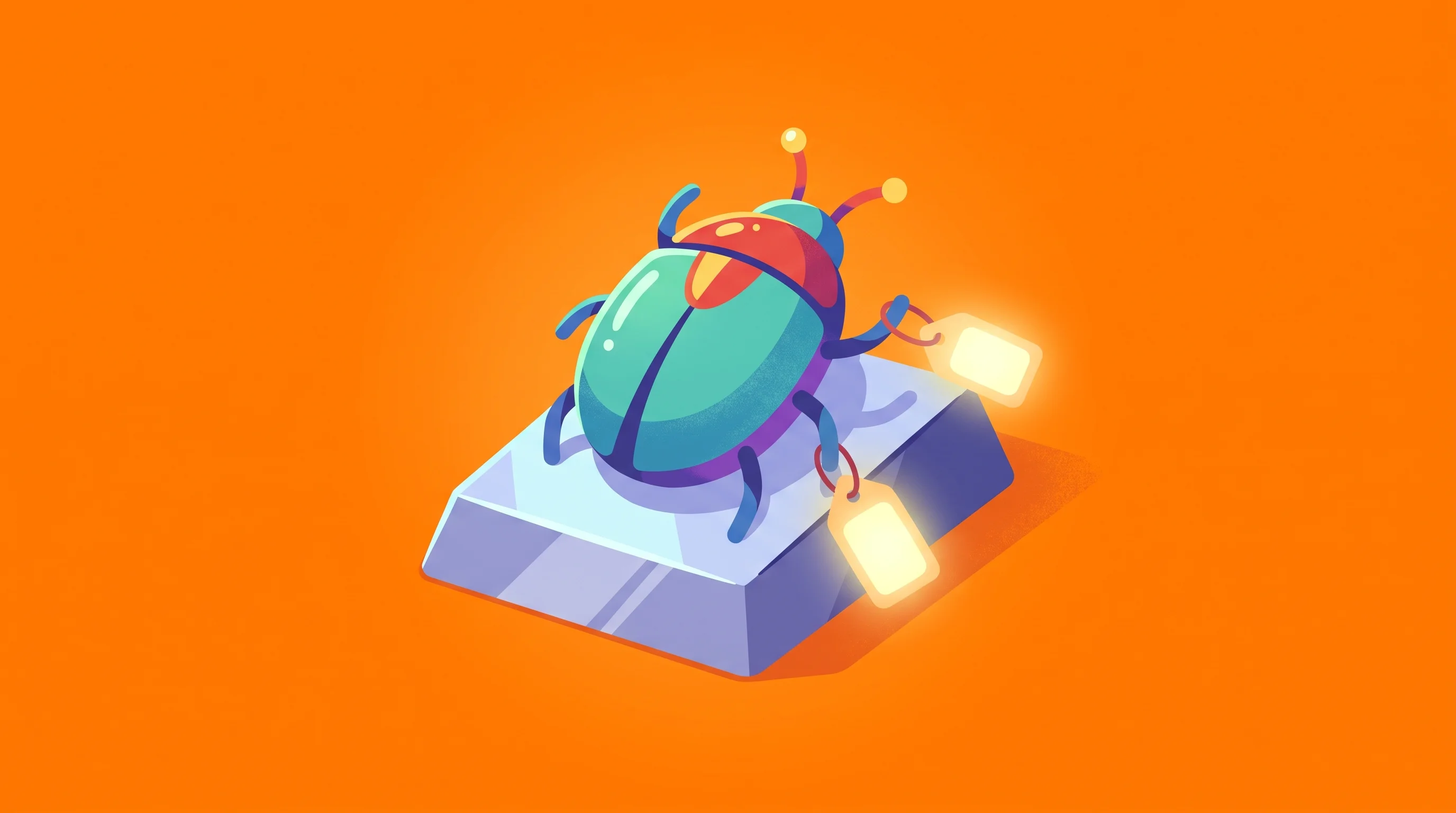 Digital illustration for article section "Marketing Through Exploits" in "Elite Hackers Launch AI Security Platform That Found 730+ Bugs" - A clean, minimal, and dynamic neo-cartoon pop illustration representing cybersecurity vulnerability ...