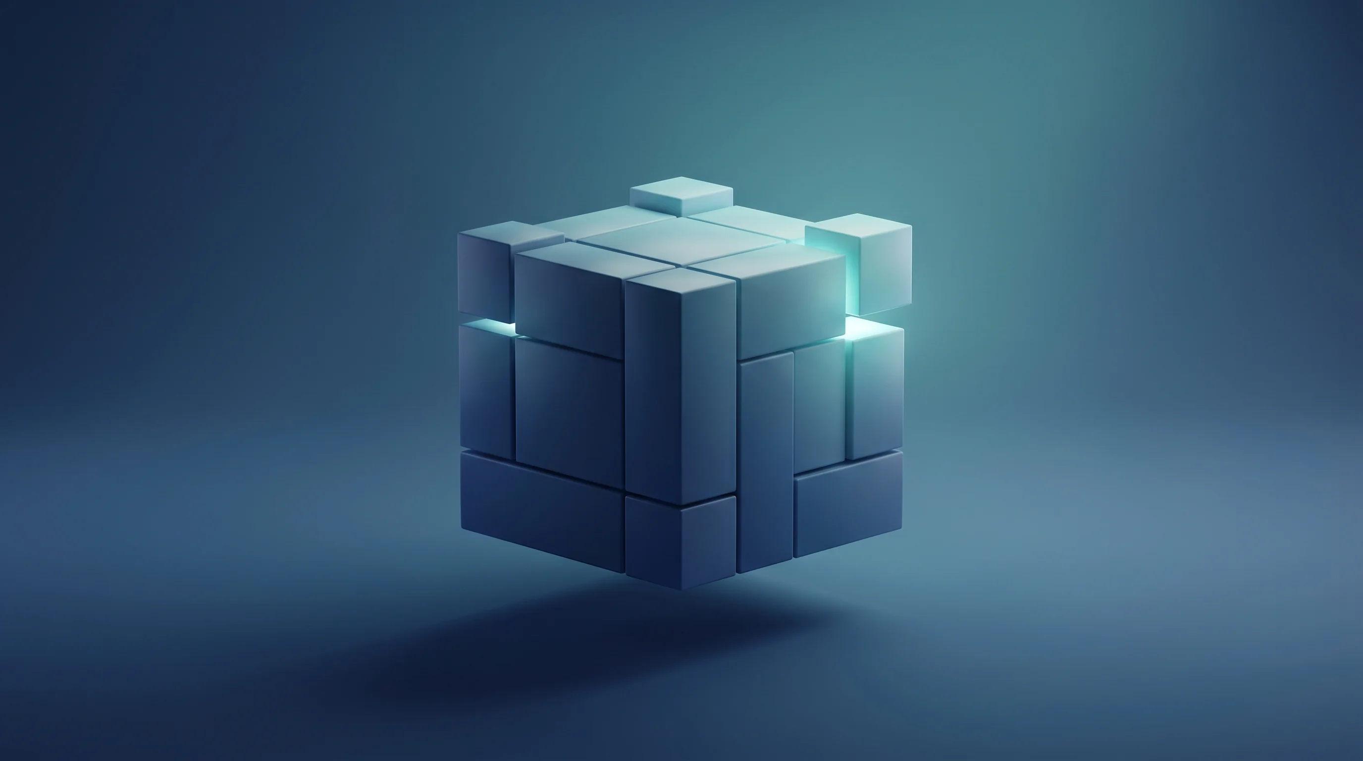Digital illustration for article section "What Comes Next" in "Floqer Raises $2M Pre-Seed for AI-Powered CRM Data Platform" - A conceptual 3D rendering illustrating the future development of an autonomous customer knowledge ba...