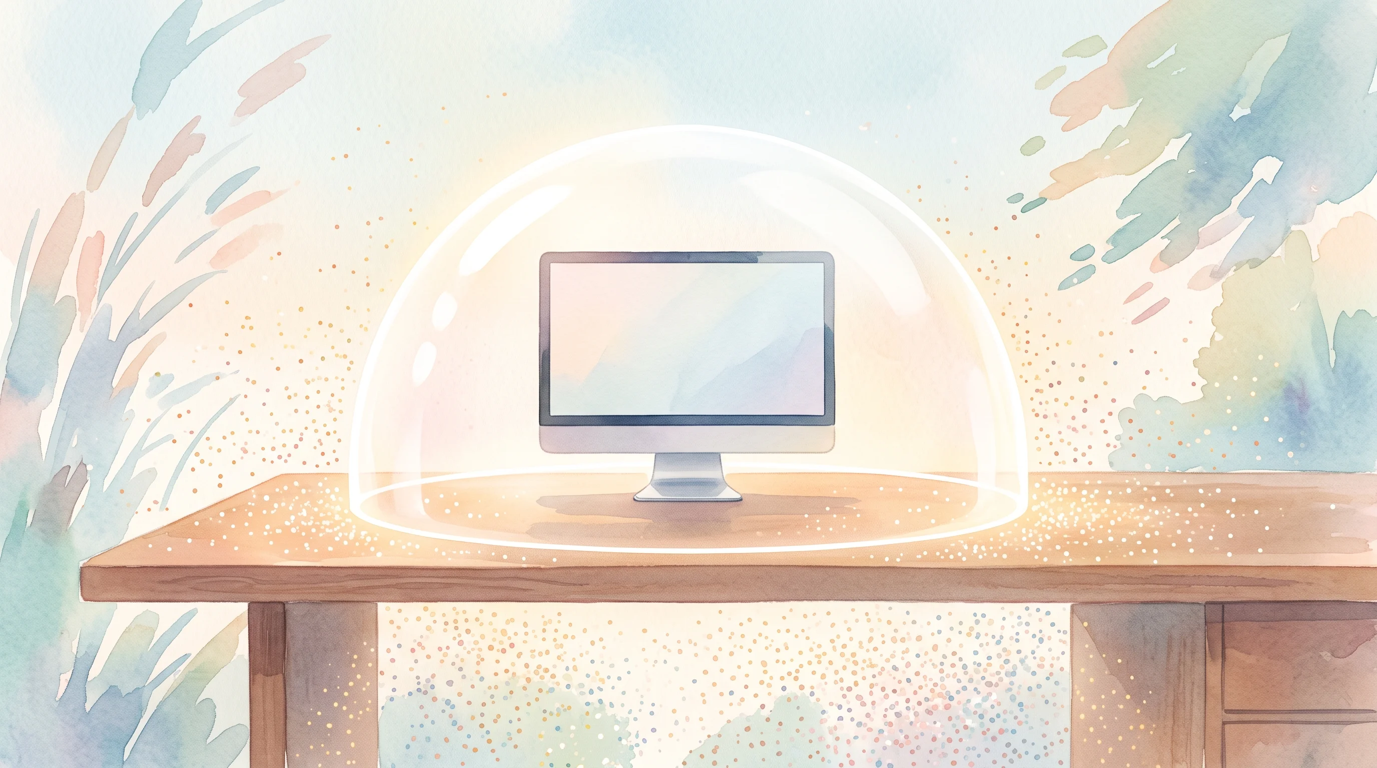 Digital illustration for article section "Privacy as a Feature, Not a Footnote" in "Rowboat: Open-Source AI Desktop Hits 15K Stars as Claude Alternative" - A minimalist and conceptual representation of digital privacy and security, featuring a sleek, moder...