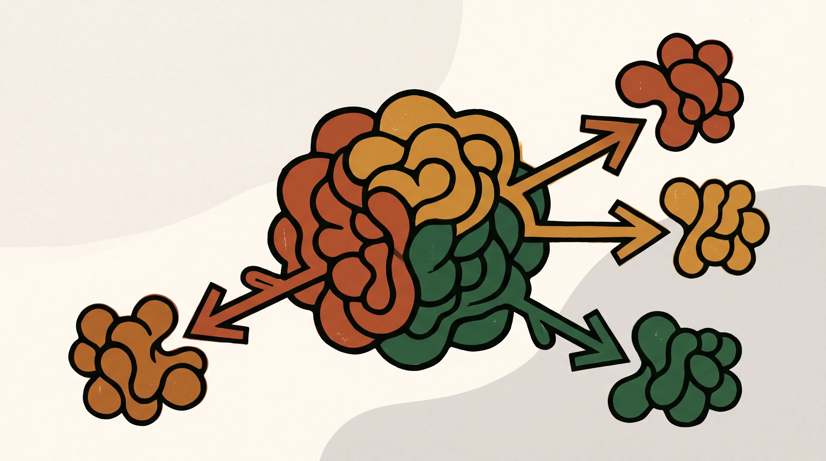 Digital illustration for article section "A Lean Operation Chasing a Moving Market" in "KriptoK Adds Perpetual Futures in Wallet Derivatives Push" - A clean, minimalist conceptual image representing a lean, agile operation expanding its network, fea...
