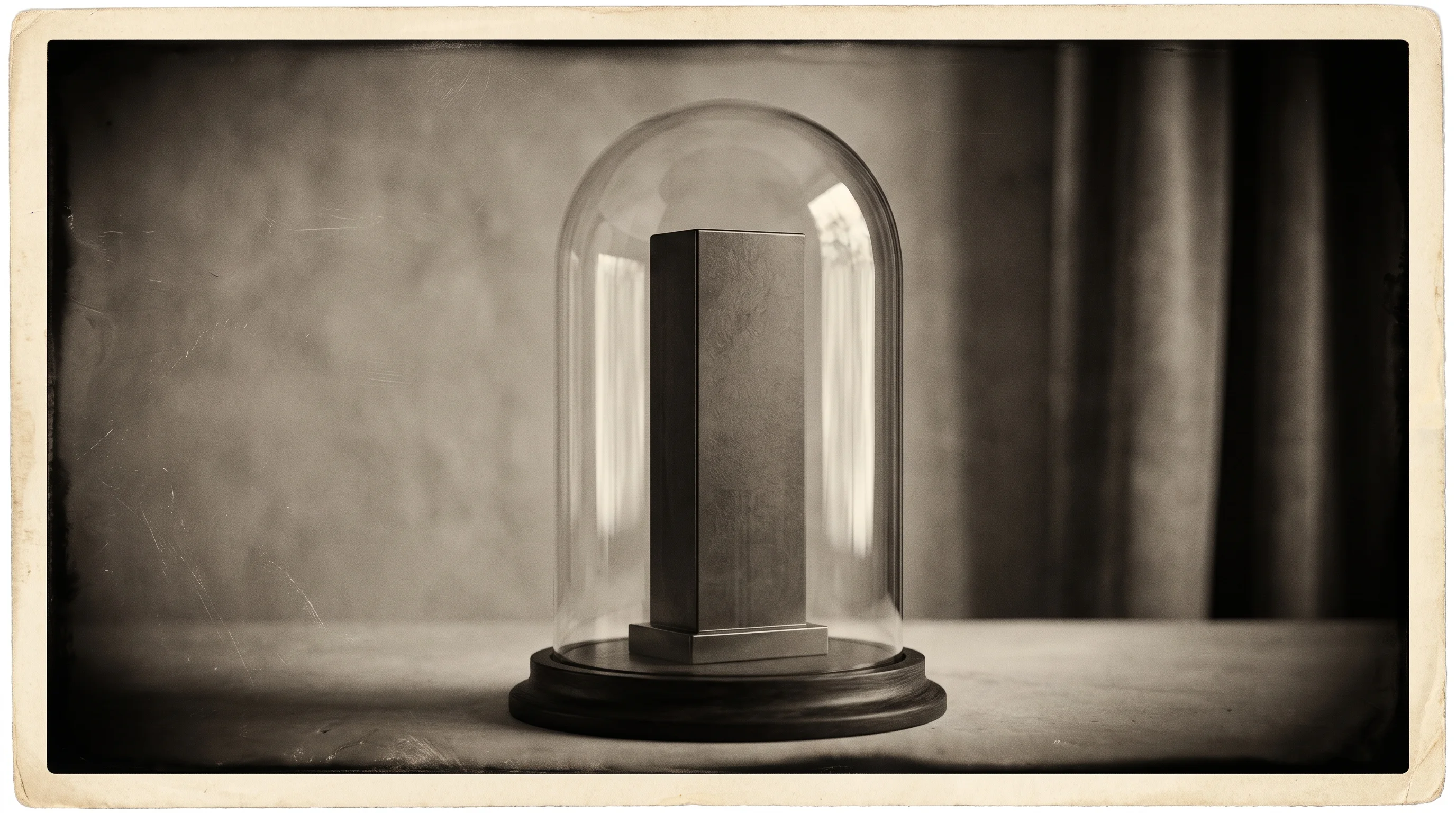 Digital illustration for article section "A Moment, Perhaps, for Sovereign AI" in "AVELIN.AI Raises $3.7M Pre-Seed for Sovereign AI Infrastructure" - A conceptual, minimalist representation of Sovereign AI featuring a single, smooth, geometric monoli...