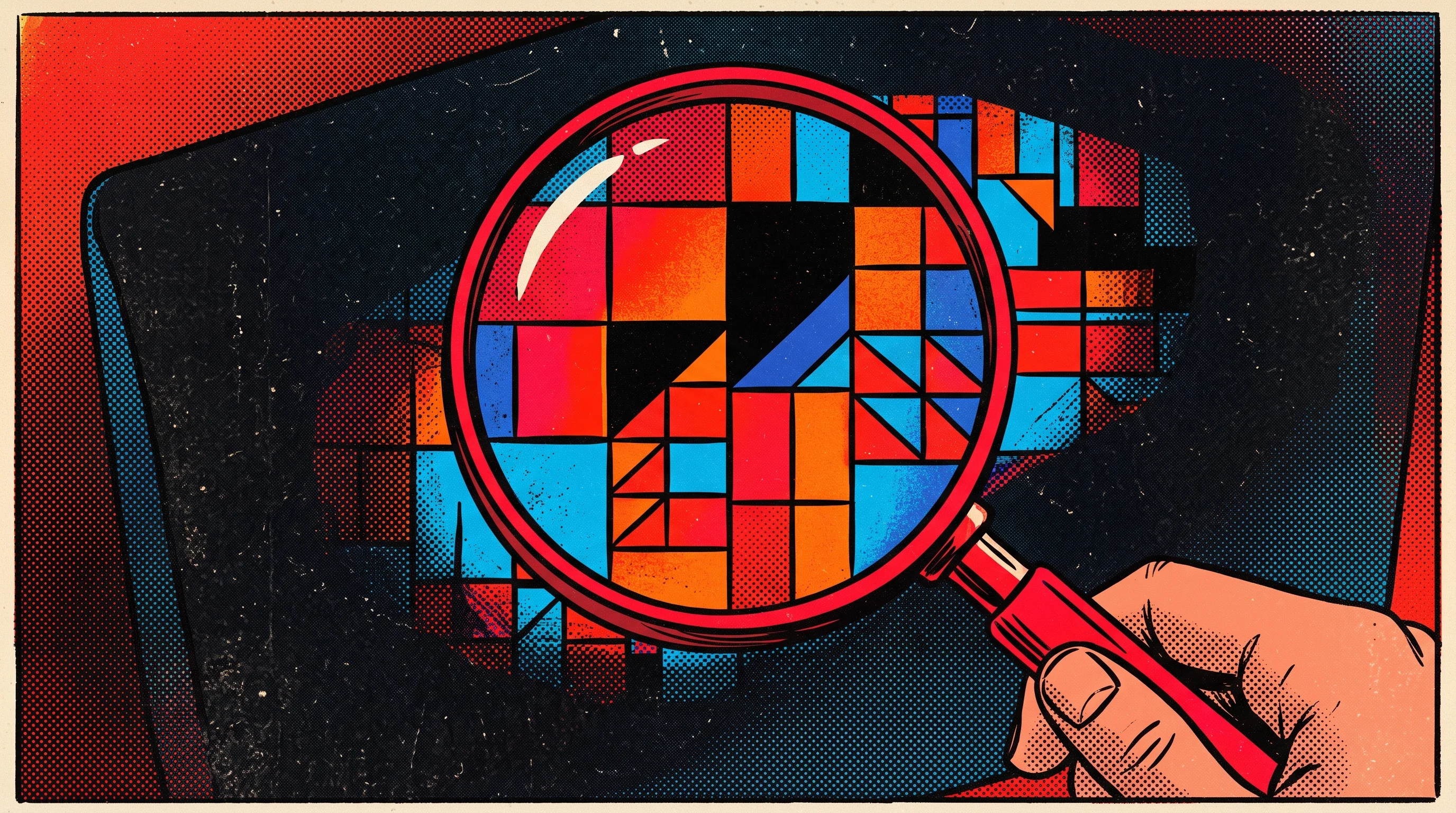 Digital illustration for article section "The Visibility Problem" in "QIZ Security Raises $17M Seed to Prepare Enterprises for Q-Day" - A clean, minimal conceptual illustration representing the "Visibility Problem" of enterprise data di...