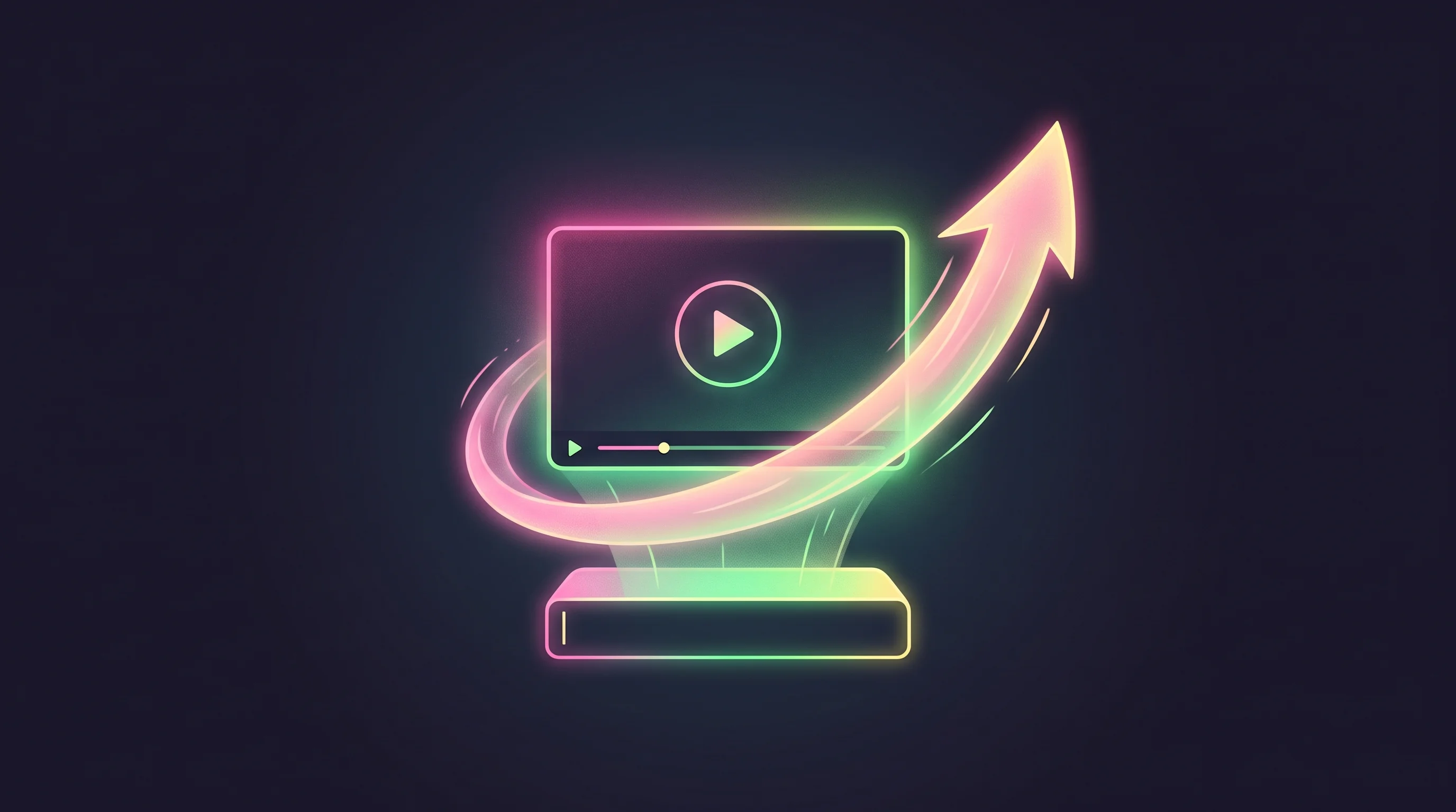 Digital illustration for article section "User Demos as Fuel" in "How Lovable Hit $500M ARR in 18 Months With Viral Videos" - A minimalist, conceptual illustration representing the viral power of user demos and rapid text-to-v...
