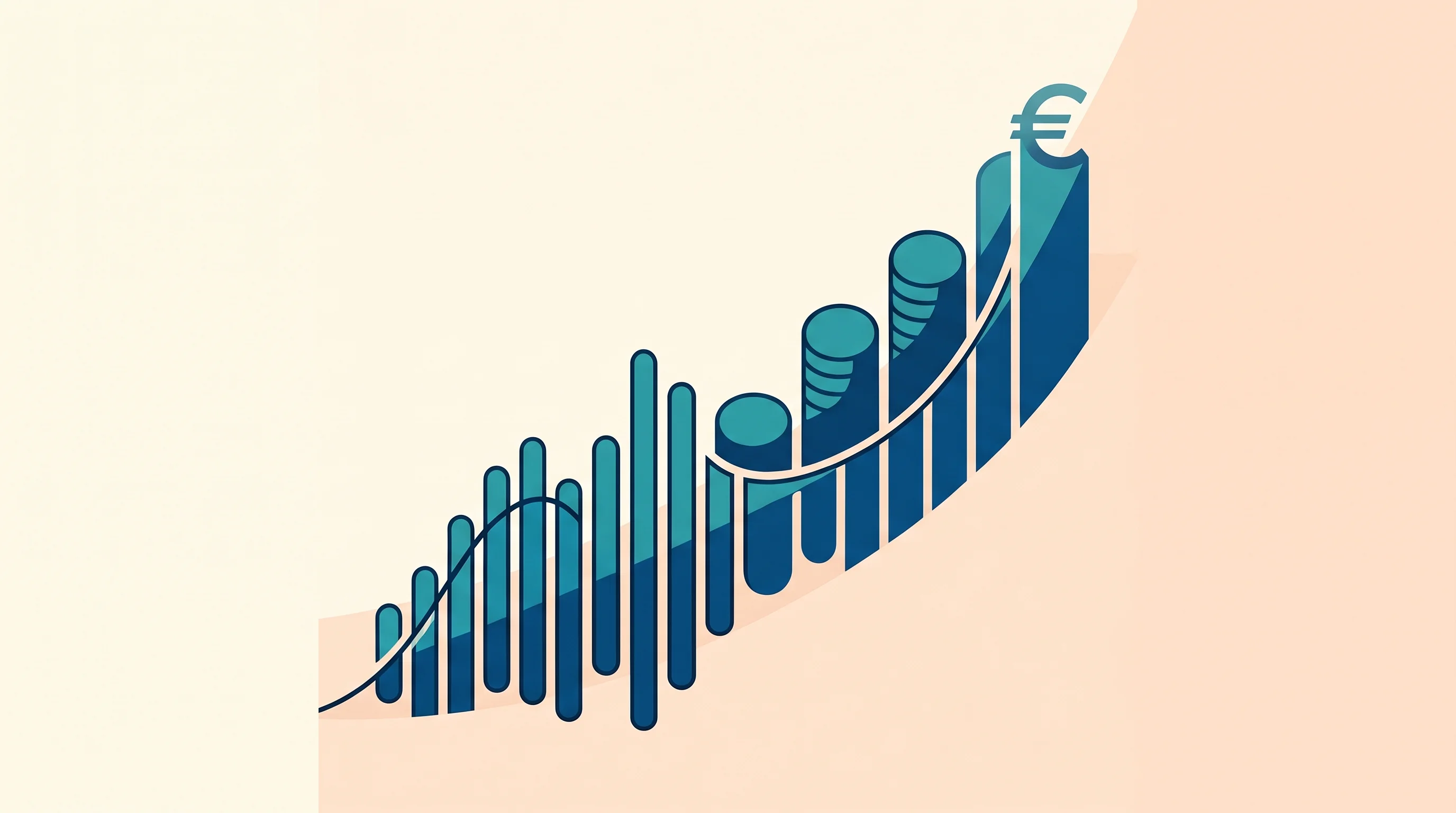 Digital illustration for article section "Content Section 3" in "Nvidia Backs Voice AI Startup Gradium in $100M Seed Round" - A clean, minimalist composition featuring a large, stylized sound wave that dynamically arcs upward ...