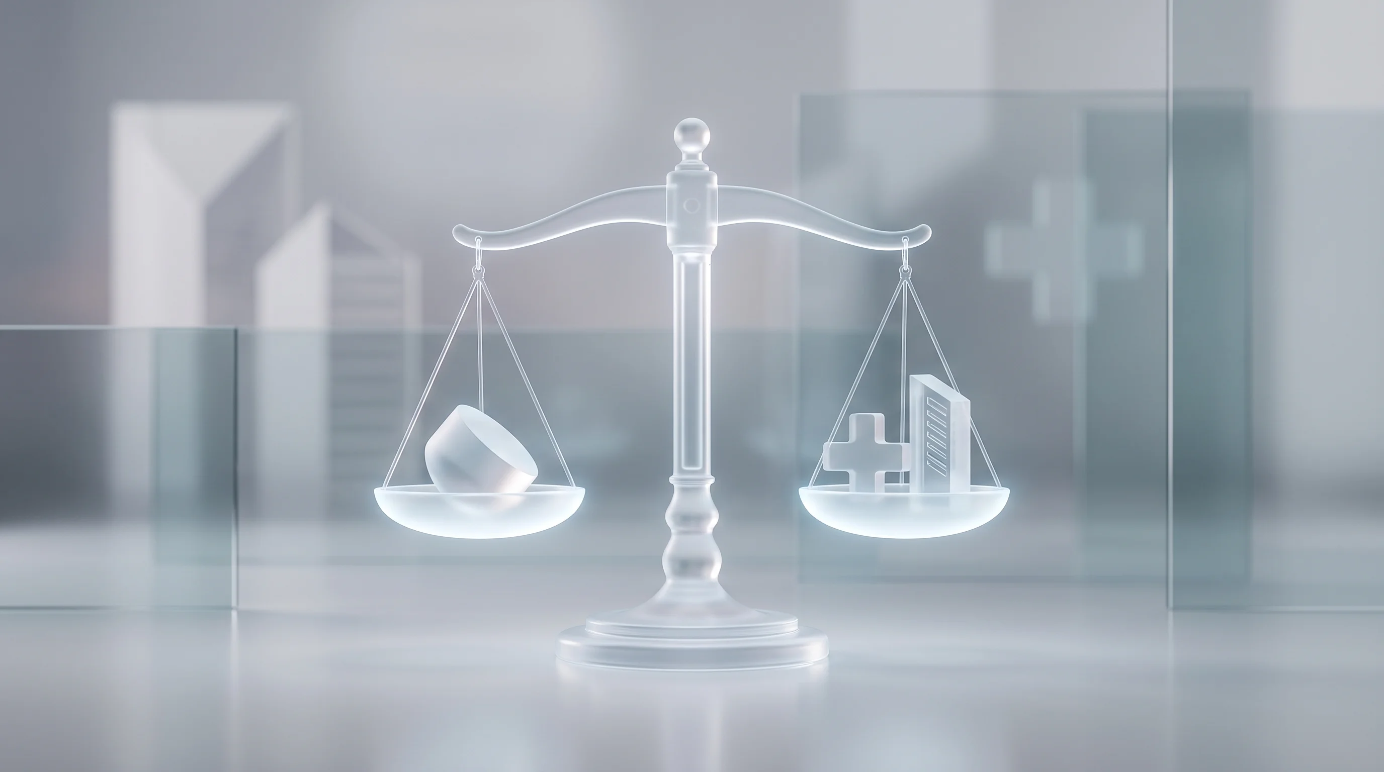 Digital illustration for article section "What Comes Next" in "YC's Async Bets on Custom AI Agents for Law, Healthcare & Real Estate" - A minimalist and conceptual image representing a company's transition from legal success into the he...