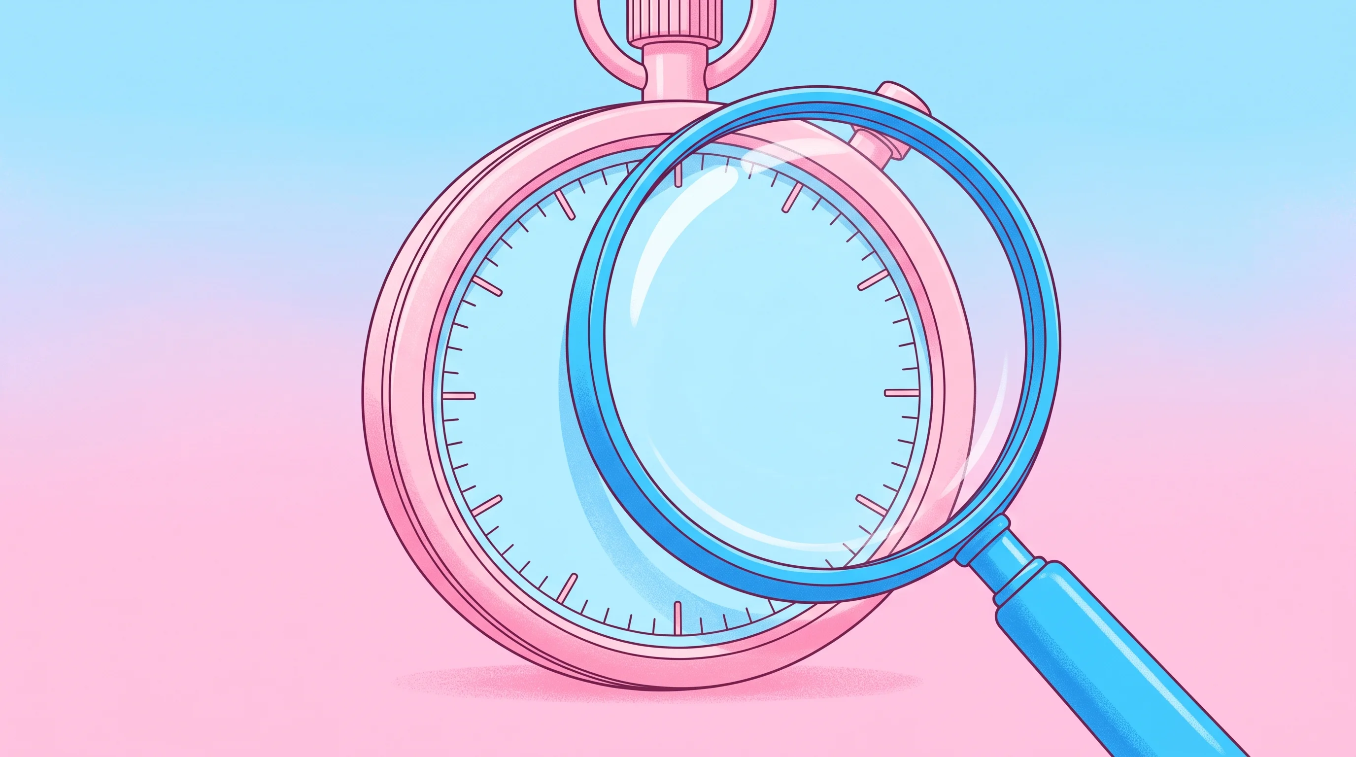 Digital illustration for article section "A Bold Speed Claim" in "TrustAI Launches One-Click Automation to Challenge Browser Agent Giants" - A conceptual, minimalist composition featuring a single, oversized stopwatch with the bold text "47x...