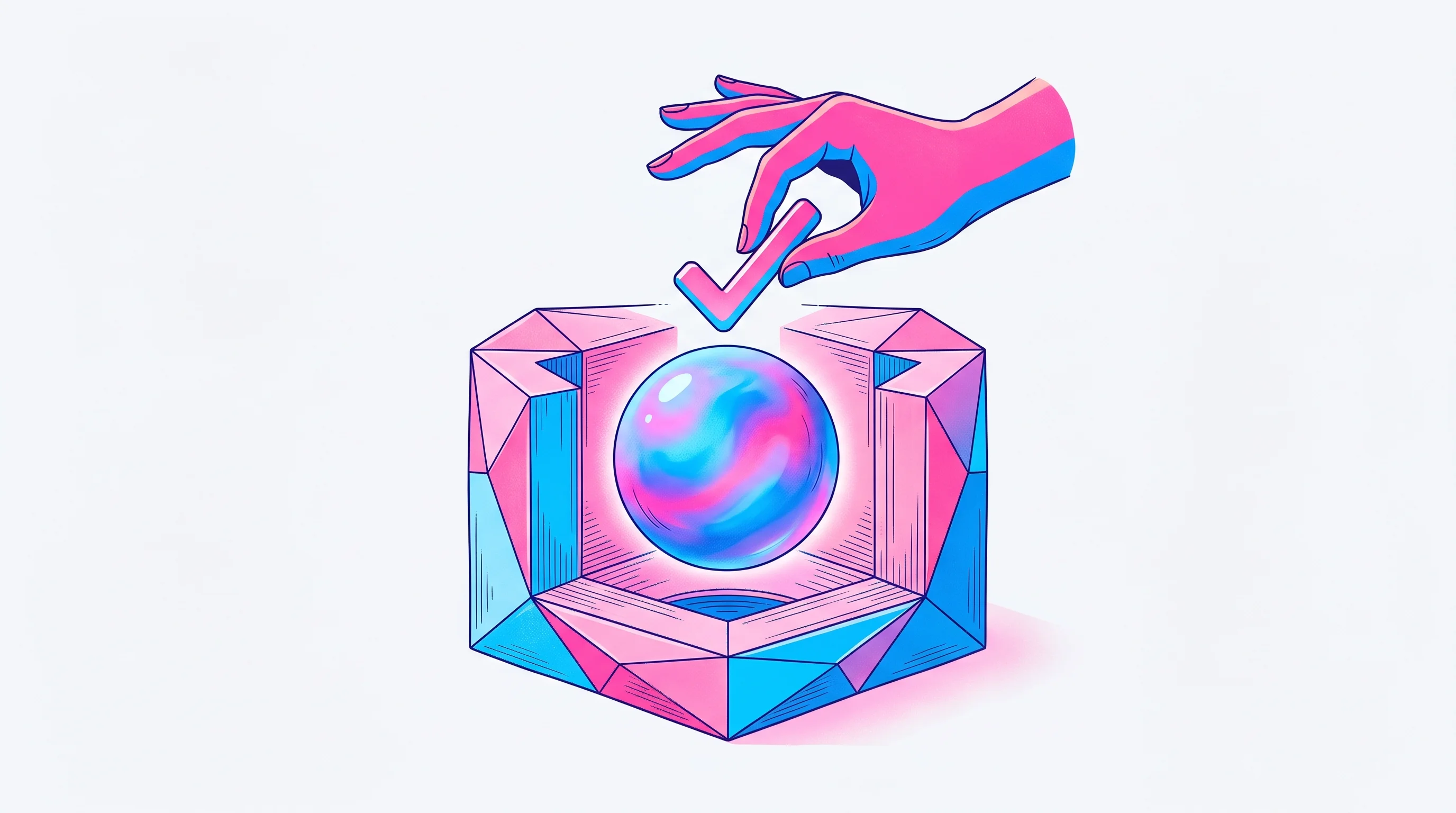 Digital illustration for article section "Privacy as Product" in "TrustAI Launches One-Click Automation to Challenge Browser Agent Giants" - A conceptual, modern illustration representing secure data privacy and human-approved automation, fe...