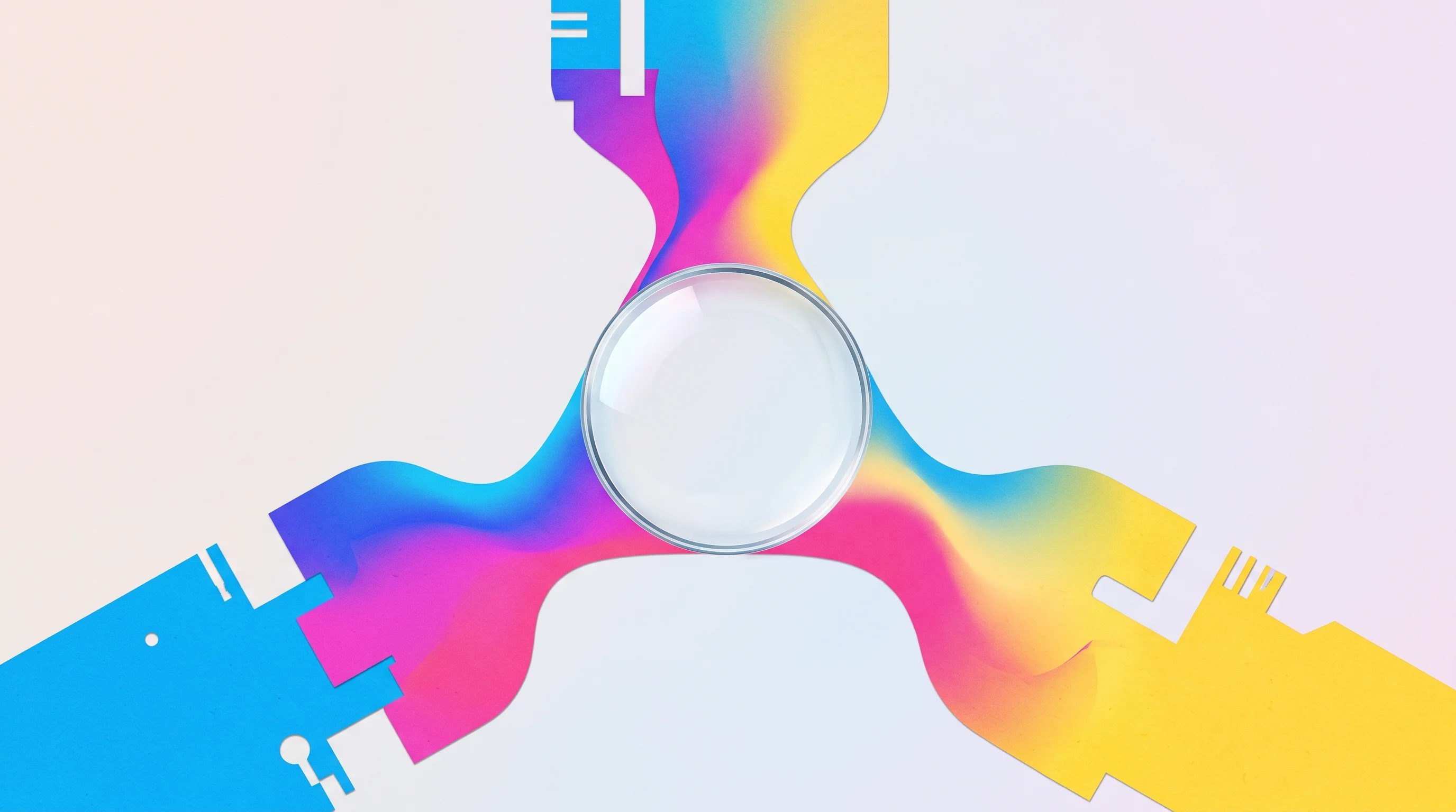 Digital illustration for article section "Converging Pressures" in "Robot Learning's Data Quality Problem Gets a YC-Backed Solution" - A minimalist, conceptual artwork illustrating the strategic elevation of data quality through conver...