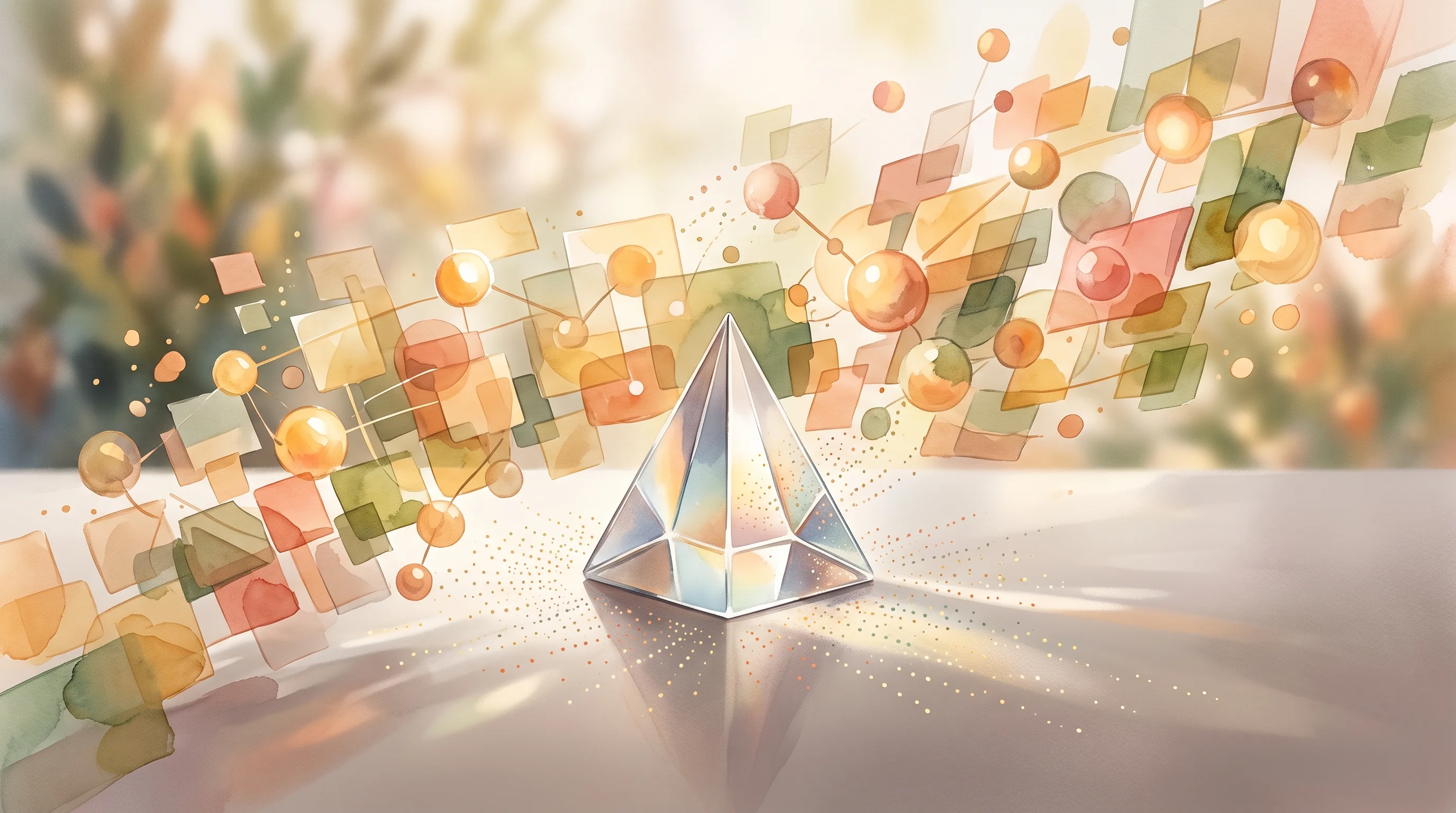 Digital illustration for article section "A Market That Got Crowded, Fast" in "Avyn Emerges From Stealth With AI Agent Built to Replace VC Analysts" - A conceptual, modern representation of a rapidly crowding market and portfolio analysis, featuring a...