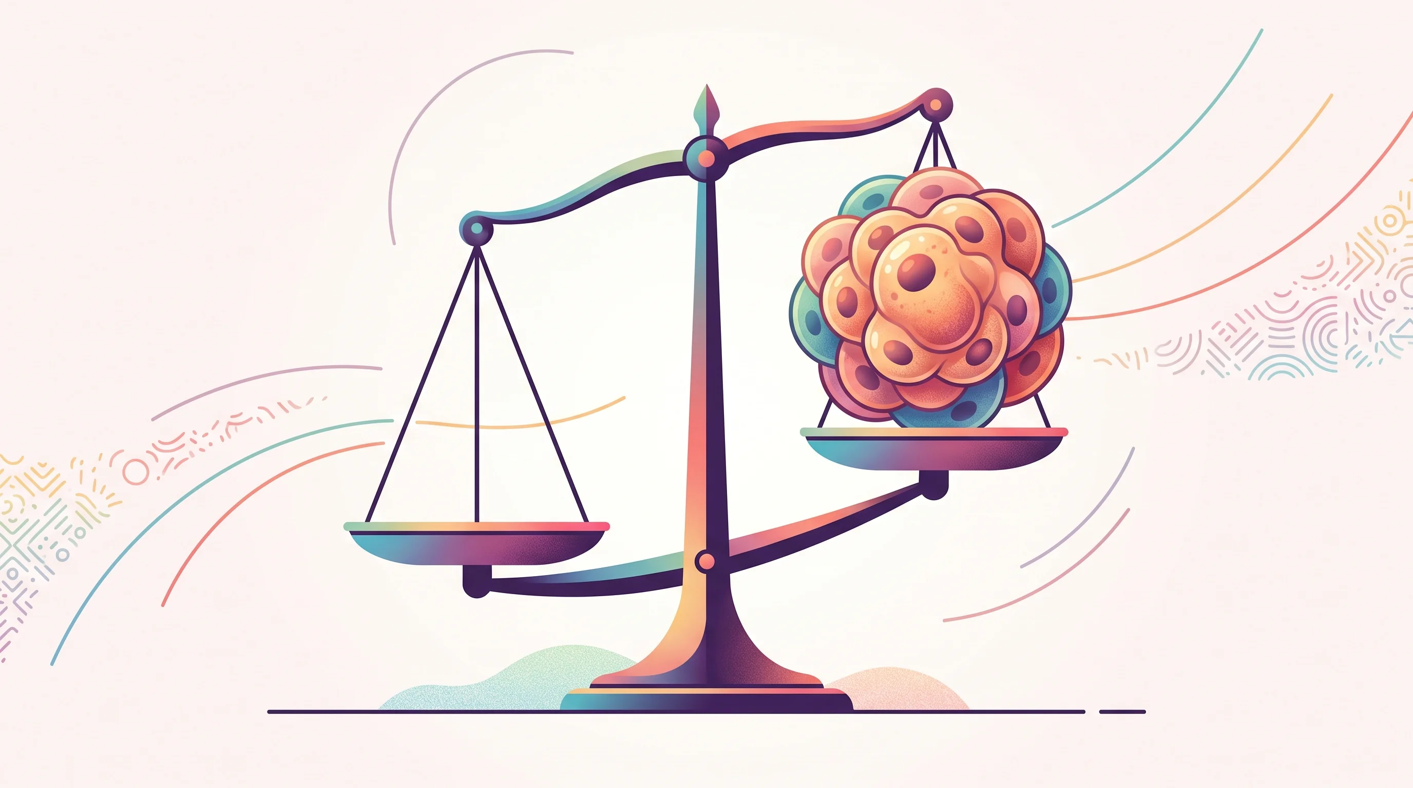 Digital illustration for article section "The Ethics Problem Won't Go Away" in "Living Neurons as Compute: Inside the Race to Build Biological AI" - A clean, minimal, and conceptual composition featuring a single, stylized organic neural cluster res...