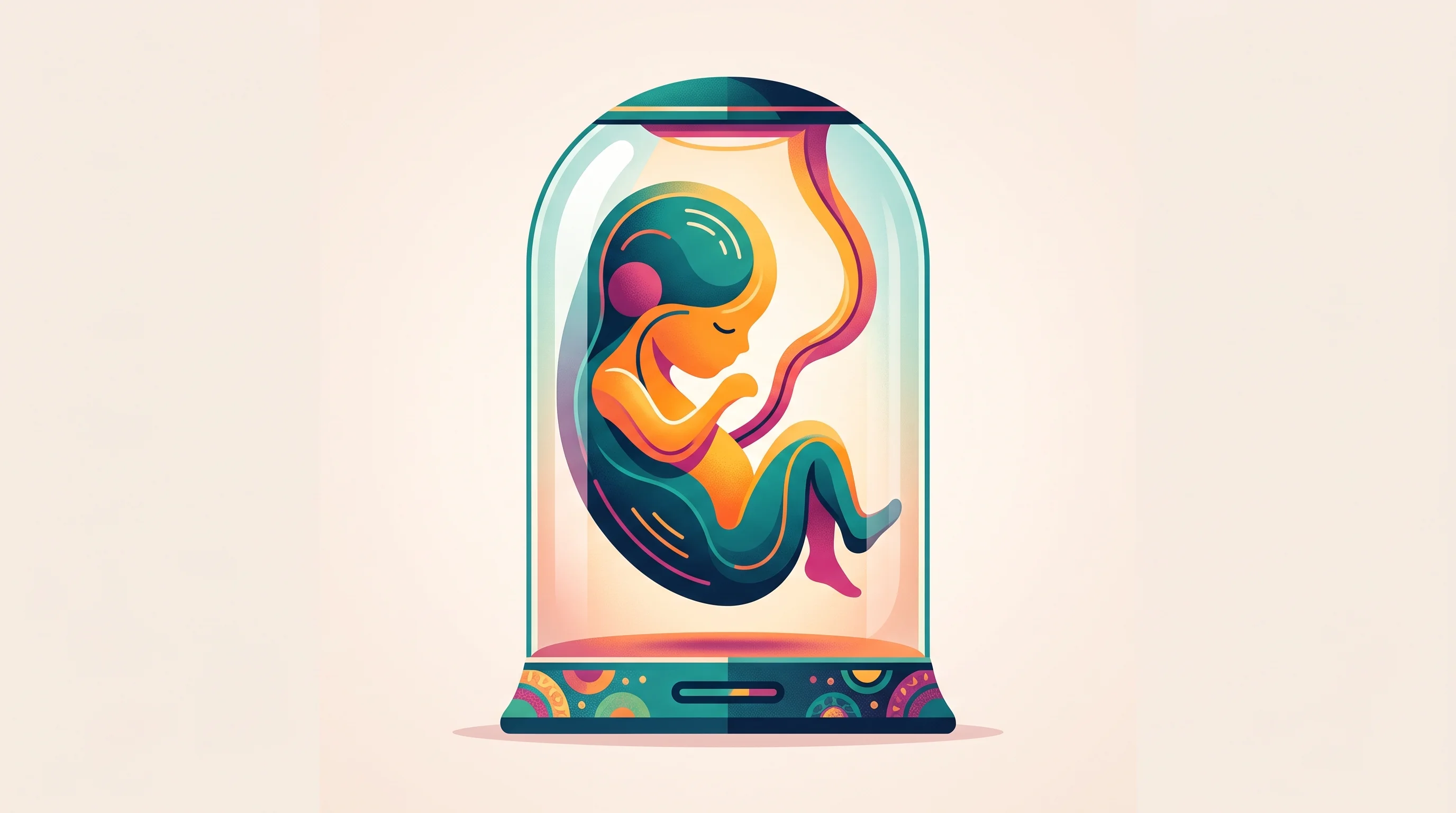 Digital illustration for article section "What This Means for Founders (and Everyone Else)" in "Living Neurons as Compute: Inside the Race to Build Biological AI" - A clean, minimal, and conceptual illustration of a sleek, modern glass incubator vessel housing a de...