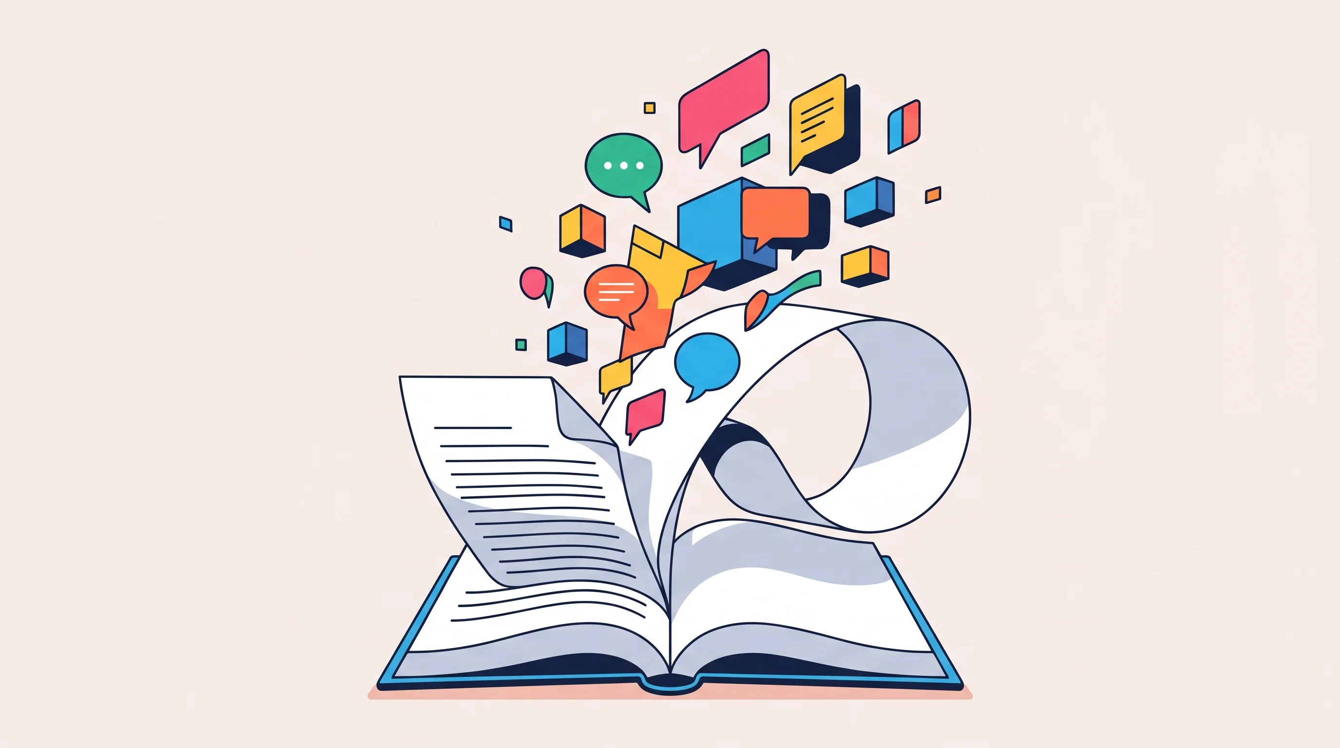 Digital illustration for article section "Early Enthusiasm, Long-Term Questions" in "Thinking Machines Releases Inkling: $12B Startup's First AI Model" - A clean, minimalist conceptual illustration representing a massive burst of community enthusiasm and...