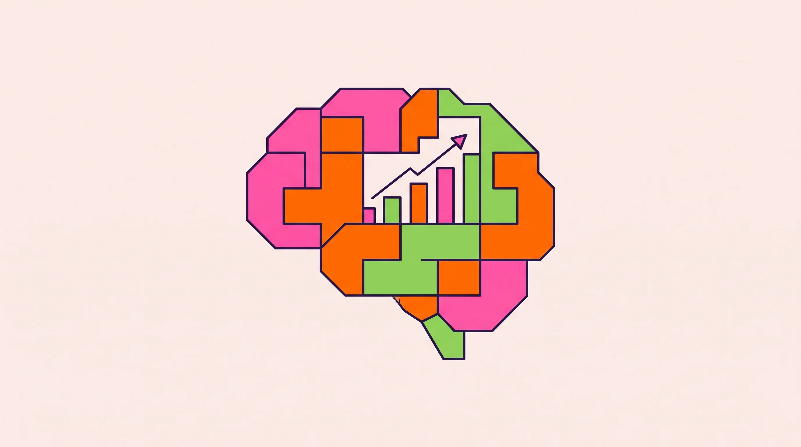 Digital illustration for article section "Young Company, Old Problem" in "YC-Backed Insurf Launches AI Tool to Automate Healthcare Claims Appeals" - A clean and minimal conceptual illustration representing the intersection of neuroscience, economics...