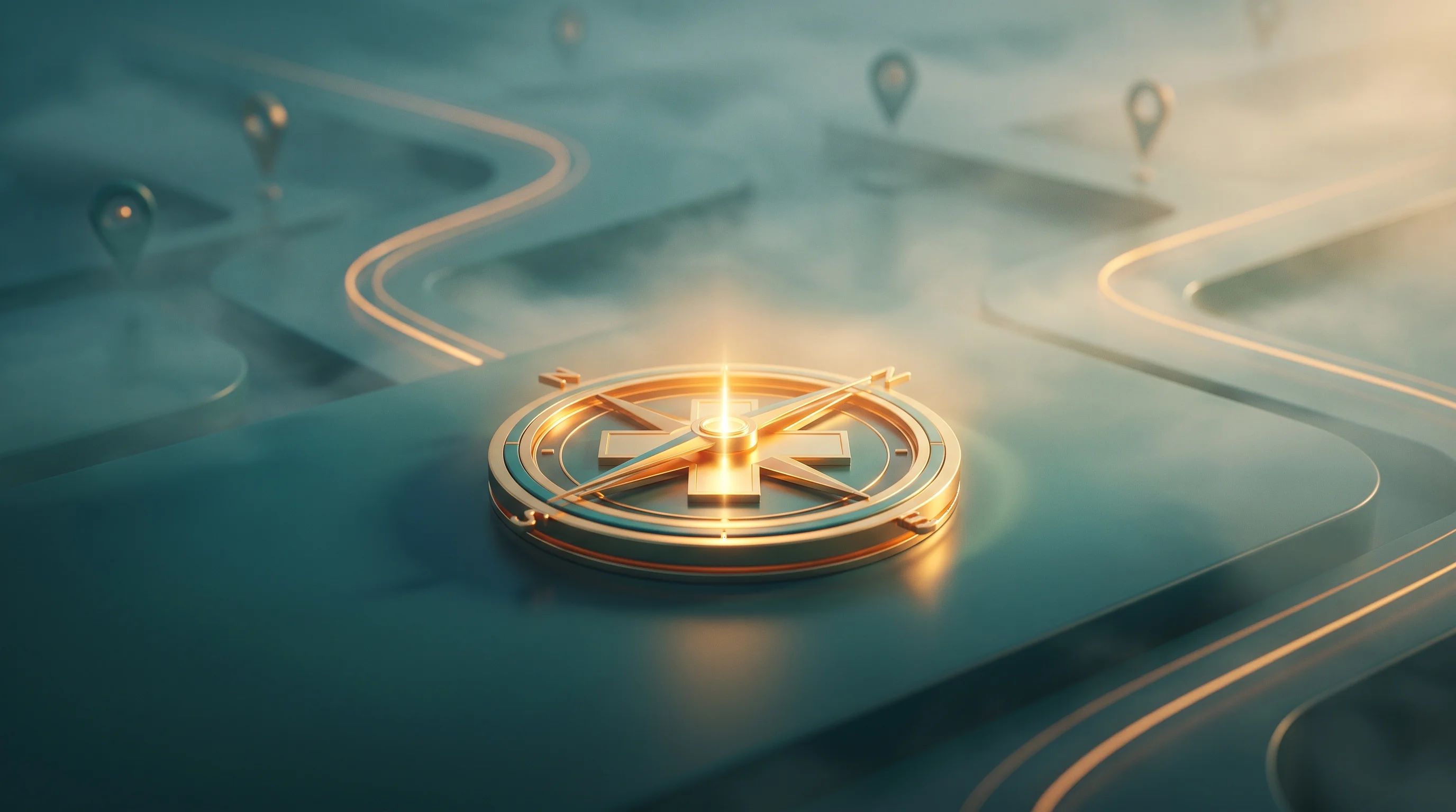 Digital illustration for article section "A Market Already Thick with Contenders" in "YC-Backed Prescience Launches AI Health Platform Promising 50% Savings" - A sleek, modern conceptual representation of a highly competitive healthcare landscape, featuring a ...