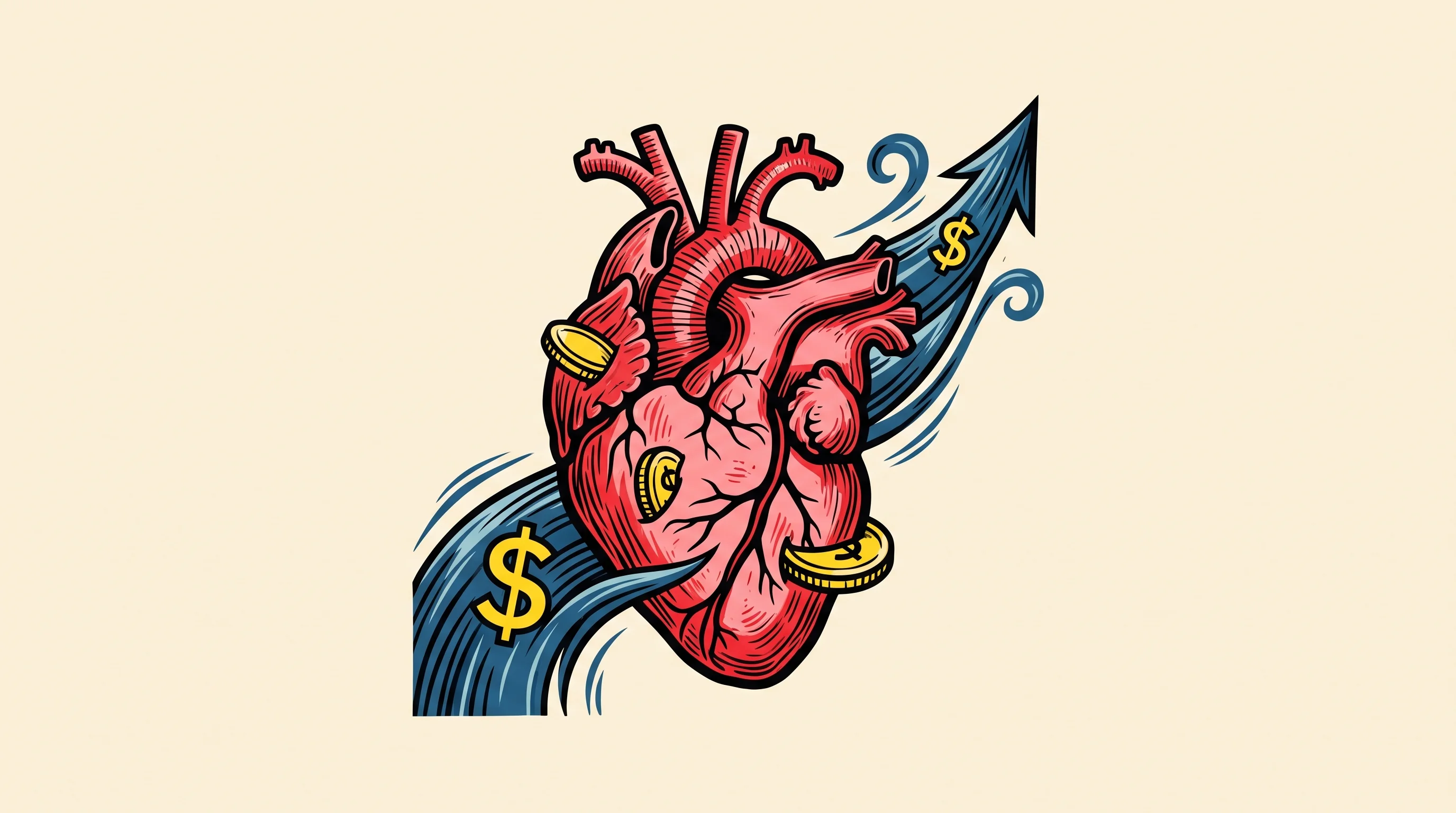 Digital illustration for article section "The Reimbursement Tailwind" in "Bunkerhill Health Raises $55M to Scale AI Agents Across Hospitals" - A clean, minimal conceptual illustration representing a financial tailwind for medical imaging, feat...