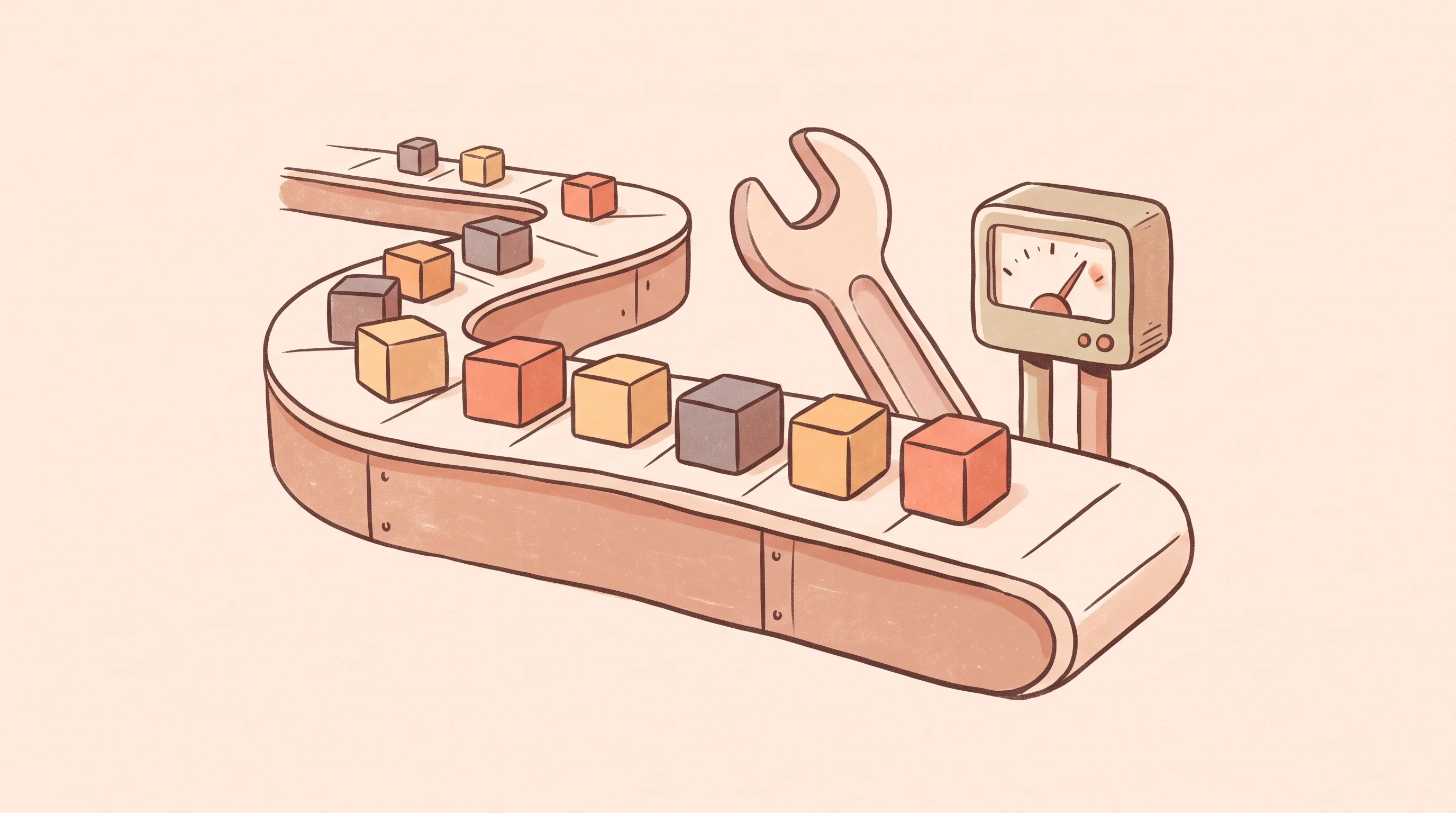 Digital illustration for article section "The Runtime Bet" in "Lightrun's AI SRE Platform Tackles Production Debugging Crisis" - A conceptual, clean, and minimal illustration representing the reliability of automated code in prod...