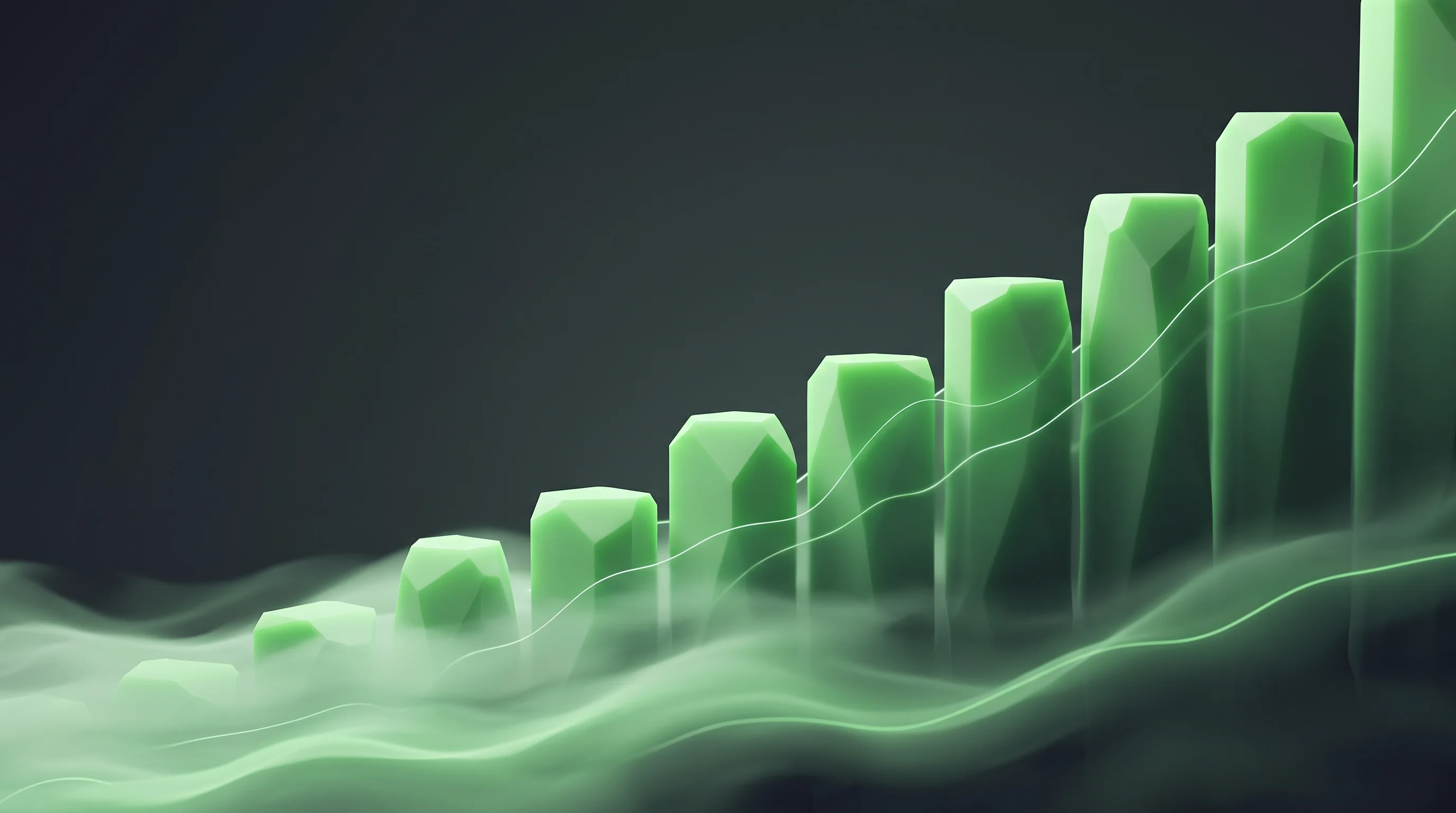 Digital illustration for article section "What Comes Next" in "AI Agents Race to Automate Chip Design's Biggest Bottleneck" - A conceptual, minimalist digital artwork representing the evolution of complex benchmarks and the fi...