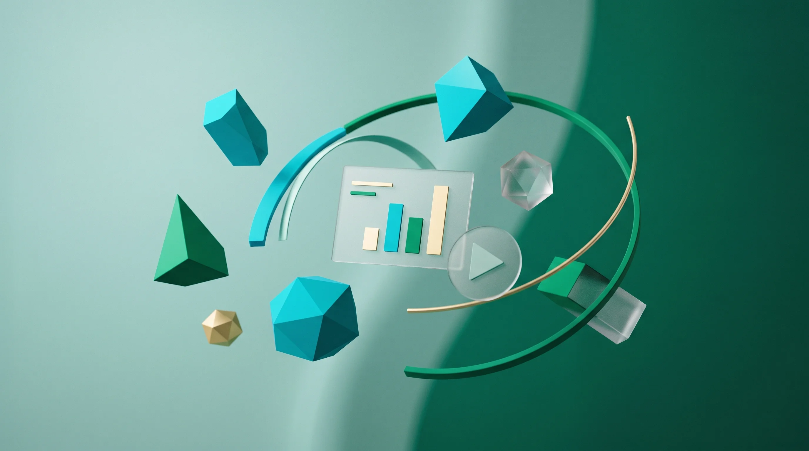 Digital illustration for article section "What's There (and What Isn't)" in "Bento Packs Entire PowerPoint Into One HTML File, Goes Viral on HN" - A conceptual, minimalist still life representing a curated toolkit of presentation design elements, ...