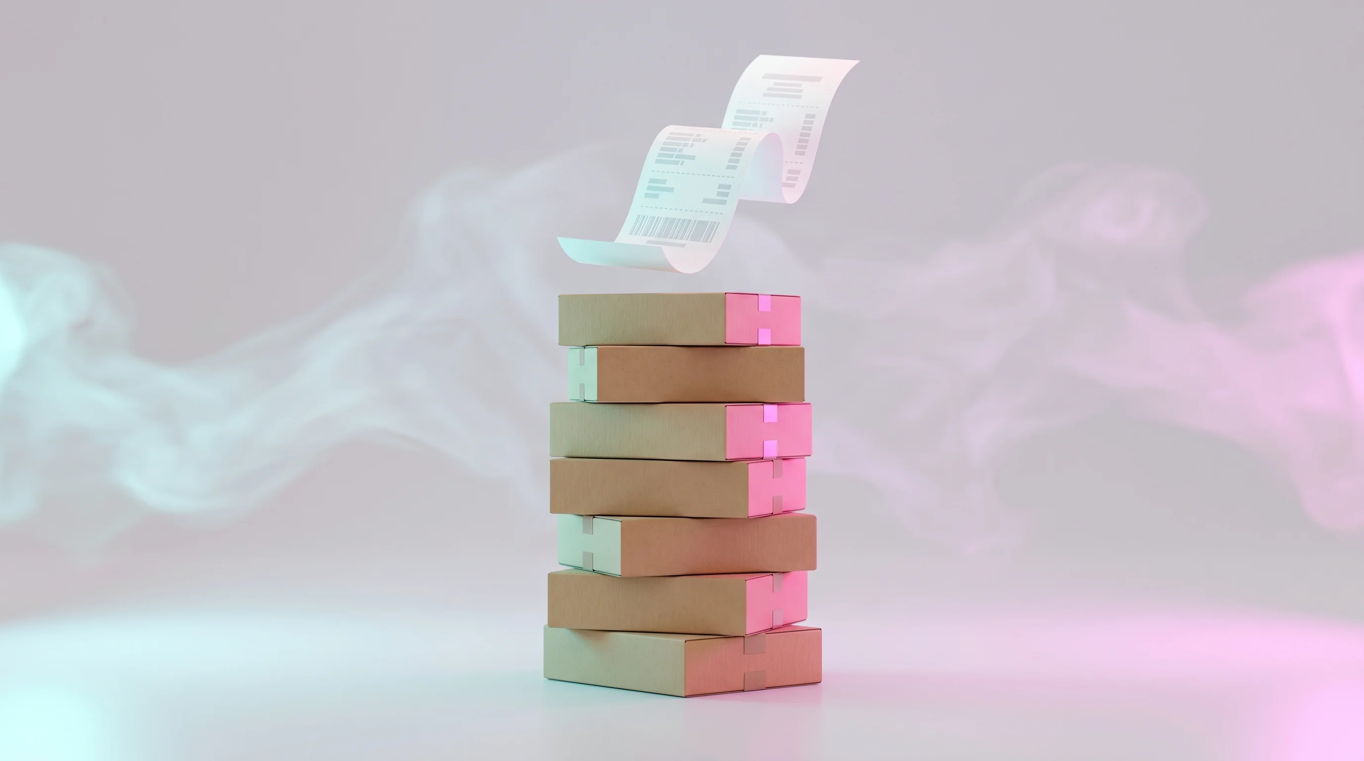 Digital illustration for article section "The Economics of Returns" in "YC-Backed Pango Launches 'Agentic OS' to Automate E-commerce Returns" - A clean, minimalist conceptual image representing the economics of retail returns, featuring a singl...