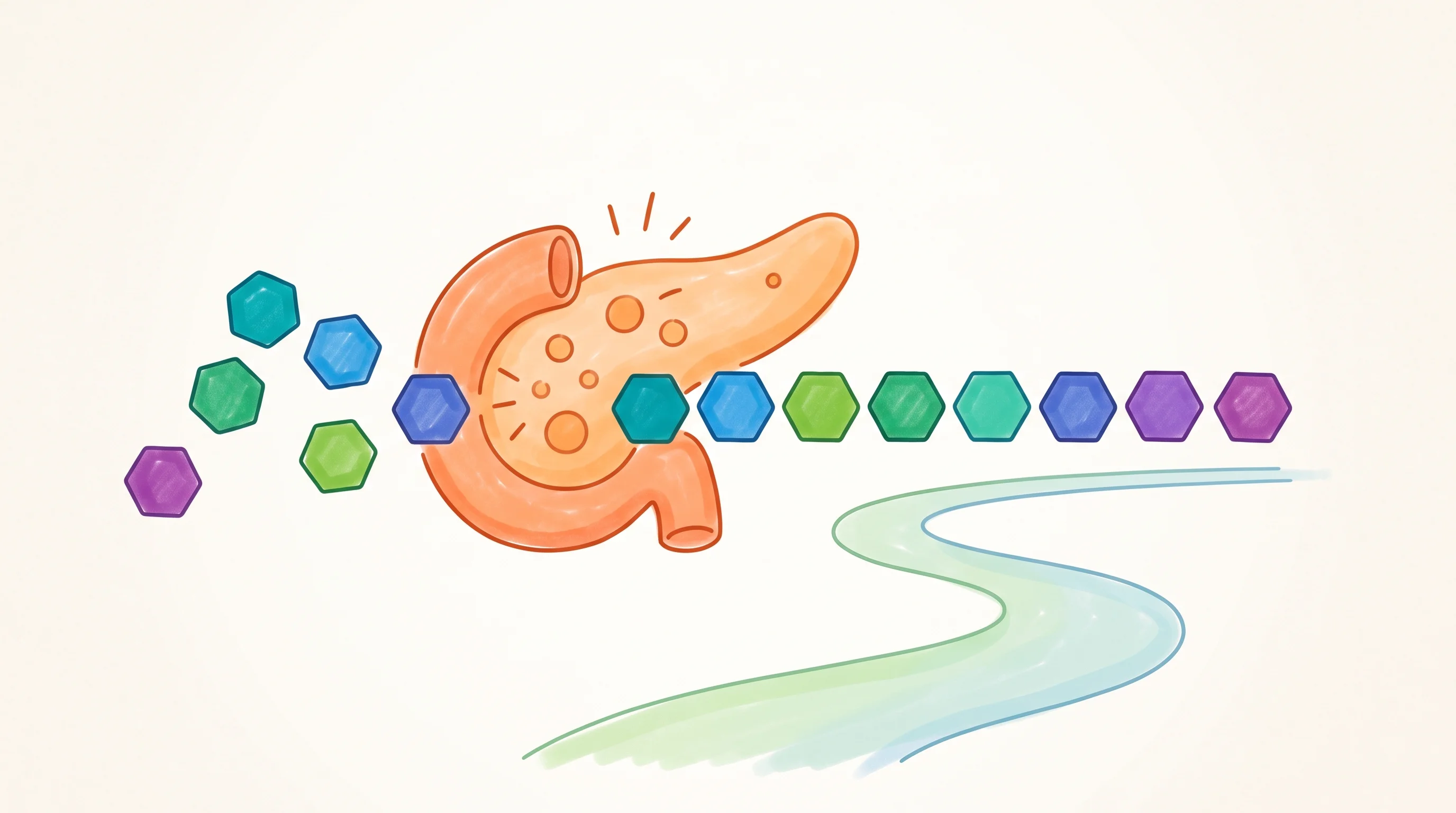 Digital illustration for article section "What Comes Next" in "Syntax Bio Expands Series A to $14.4M for CRISPR Cell Therapy Platform" - A clean, minimal conceptual illustration representing biological progress and the regulation of bloo...