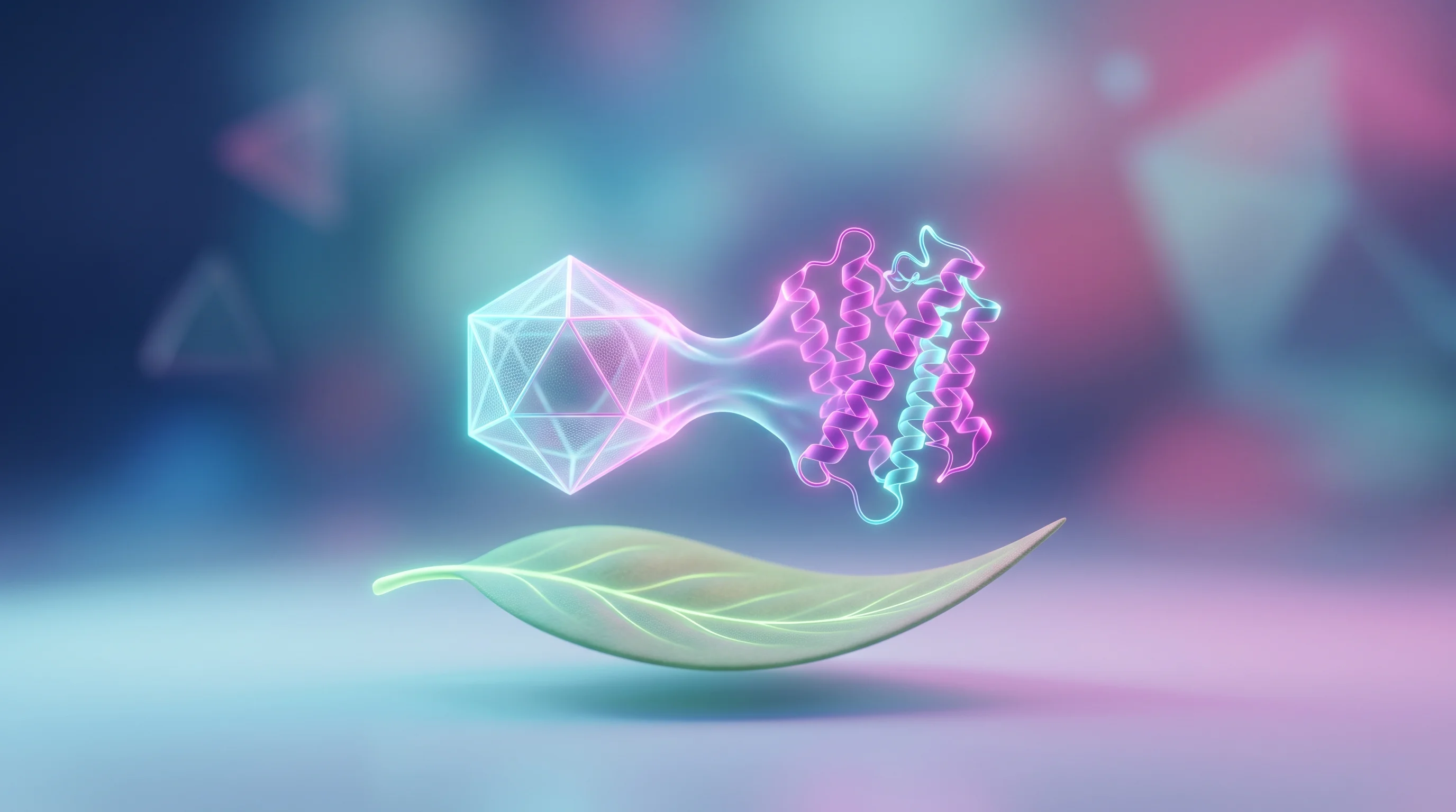 Digital illustration for article section "From Fungal Sprays to Computational Proteins" in "Precision Biopesticides Promise Resistance-Free Future for Agriculture" - A clean, minimalist conceptual image representing the evolution of biopesticides, featuring a single...