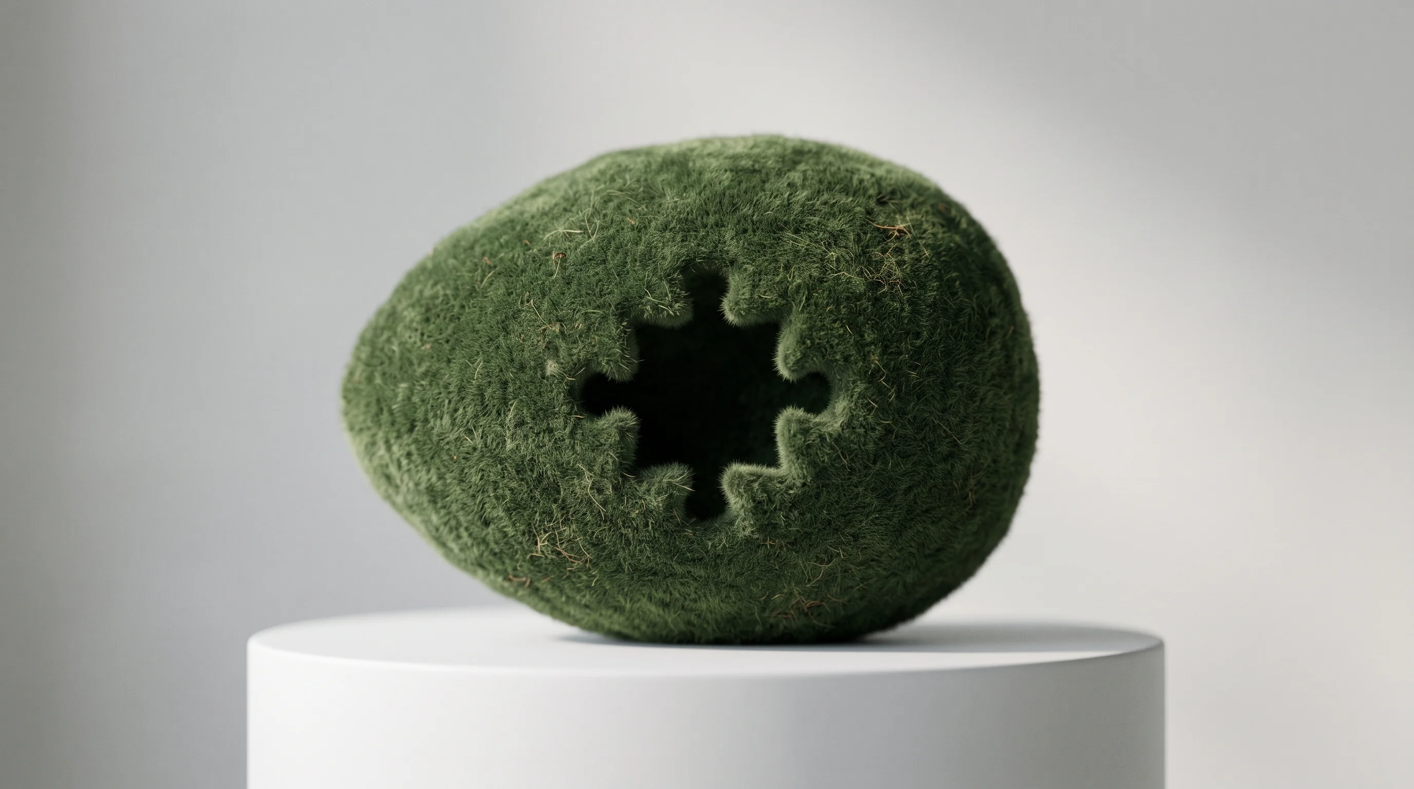 Digital illustration for article section "What's Missing" in "Induction Labs Rethinks AI Foundation Models Through Curiosity" - A minimalist, conceptual visualization of unverified claims and missing financial data, featuring a ...