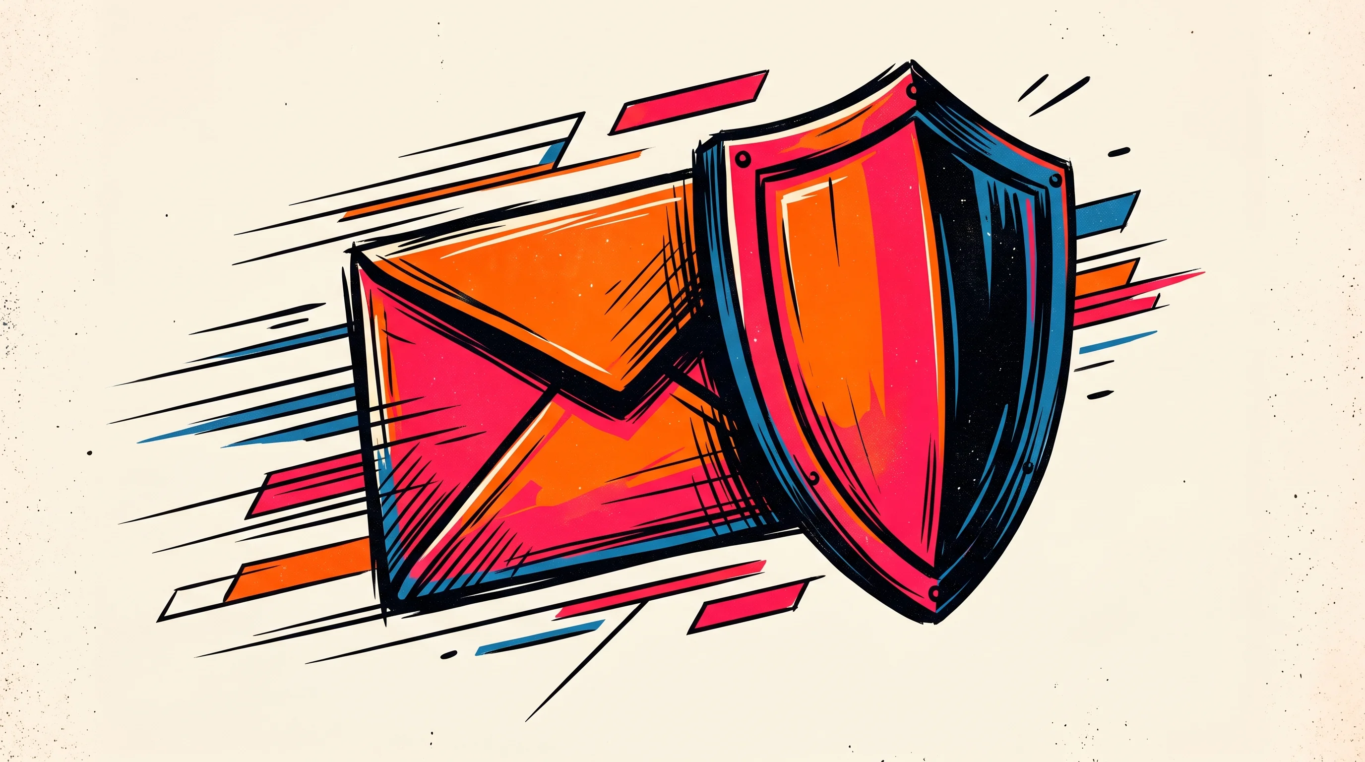Digital illustration for article section "An Arms Race in Code" in "AegisAI Raises $36M Series A to Stop AI-Driven Phishing Attacks" - A conceptual and minimalist illustration representing an arms race in enterprise email security, fea...