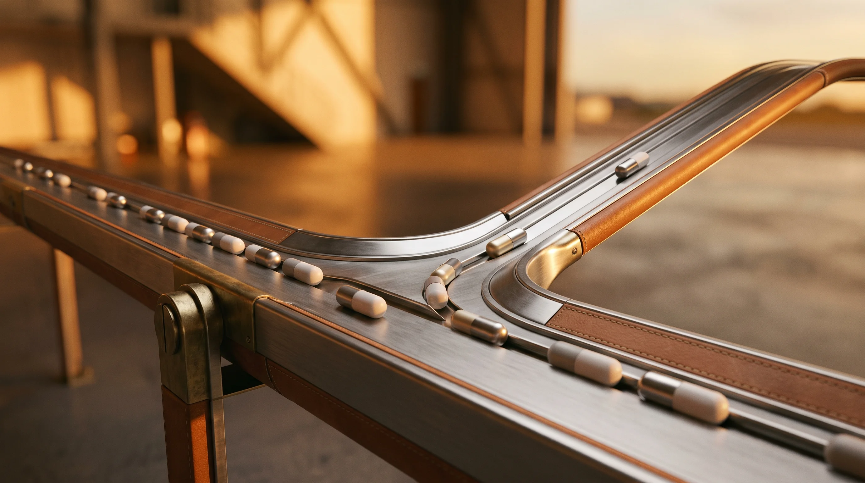 Digital illustration for article section "How It Works in Practice" in "YC-Backed Understudy Labs Tackles AI Cost Crisis with Migration Toolkit" - A conceptual and minimalist cinematic photograph representing hybrid routing, featuring a sleek, ret...