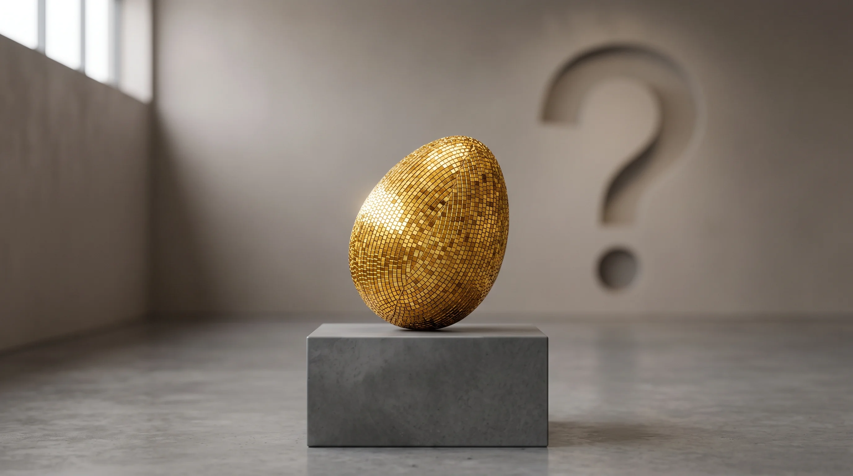 Digital illustration for article section "Funding, Pivots, and Unanswered Questions" in "YC's Async Targets Small Business AI Gap Left by Enterprise Players" - A minimalist and conceptual visualization representing pre-seed venture funding and unanswered quest...