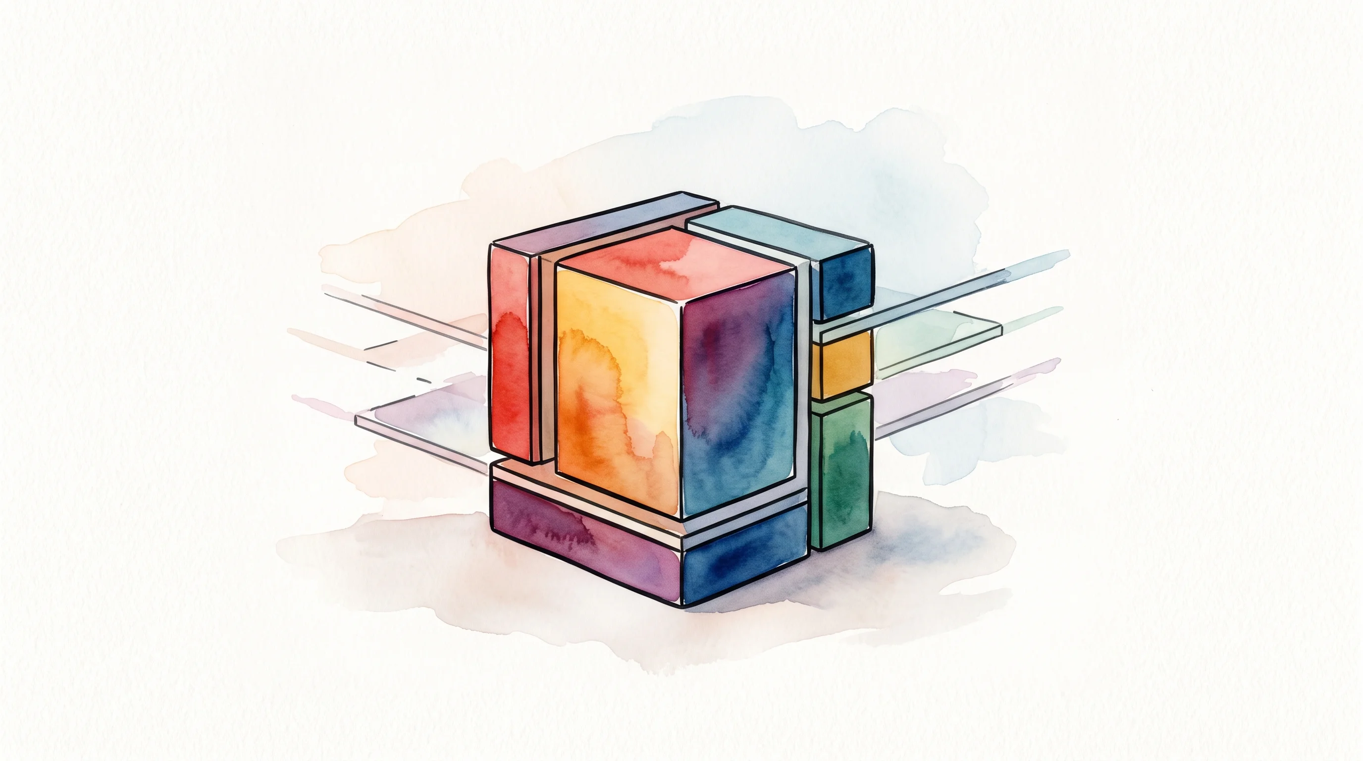 Digital illustration for article section "The Proprietary Ledger Claim" in "YC-Backed Florin Builds All-in-One Financial Platform for Startups" - A minimal and conceptual representation of a proprietary financial ledger, featuring a single, solid...
